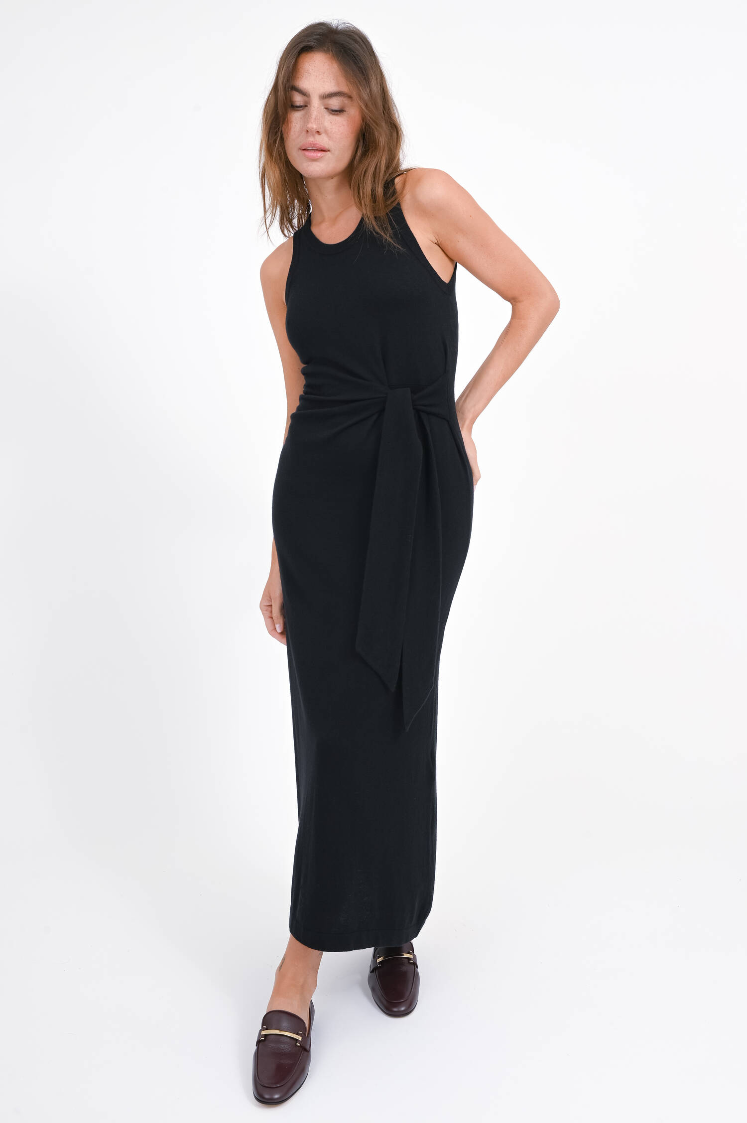 Cashmere Kleid ANGELINA in Schwarz Cashmere Kleid ANGELINA in Schwarz