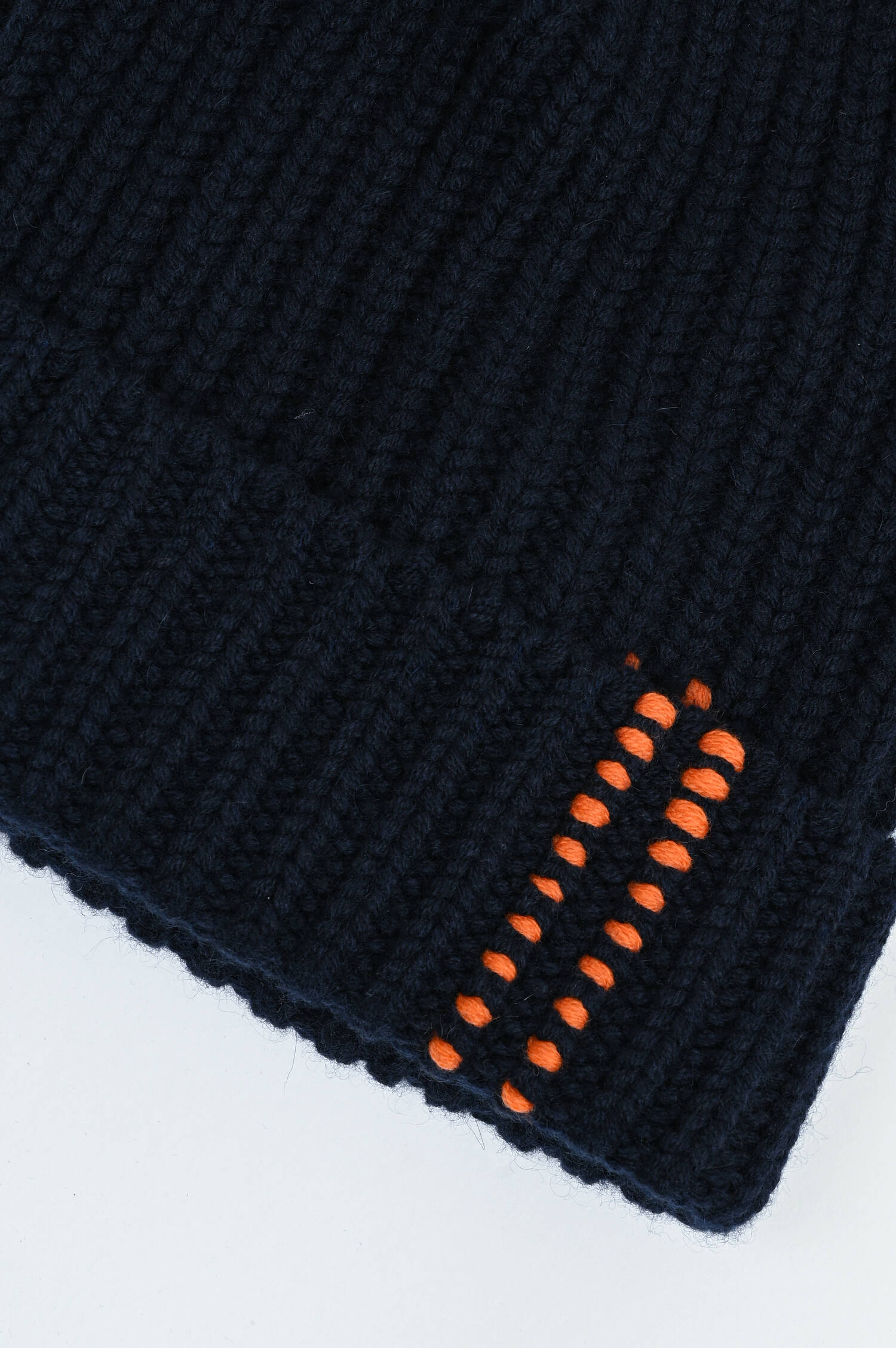 Rippstrick-Mütze in Navy