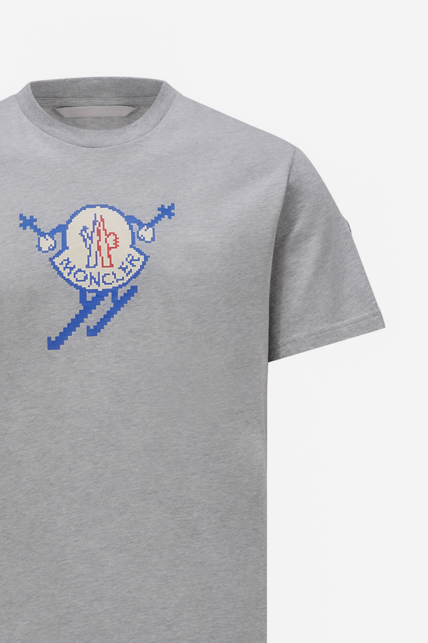 T-Shirt mit Aufdruck in Grau