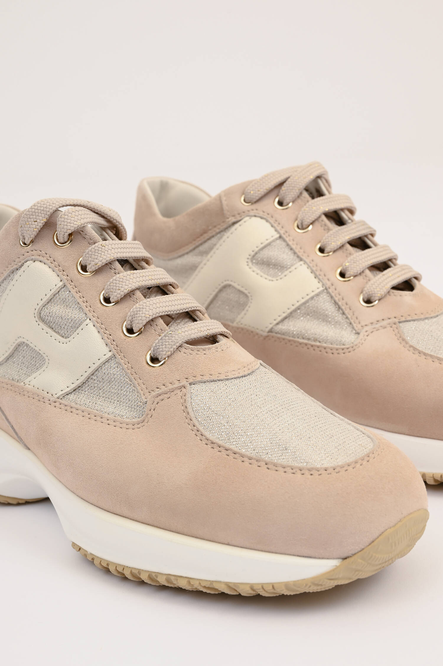 Sneaker INTERACTIVE PELLE in Rose/Beige