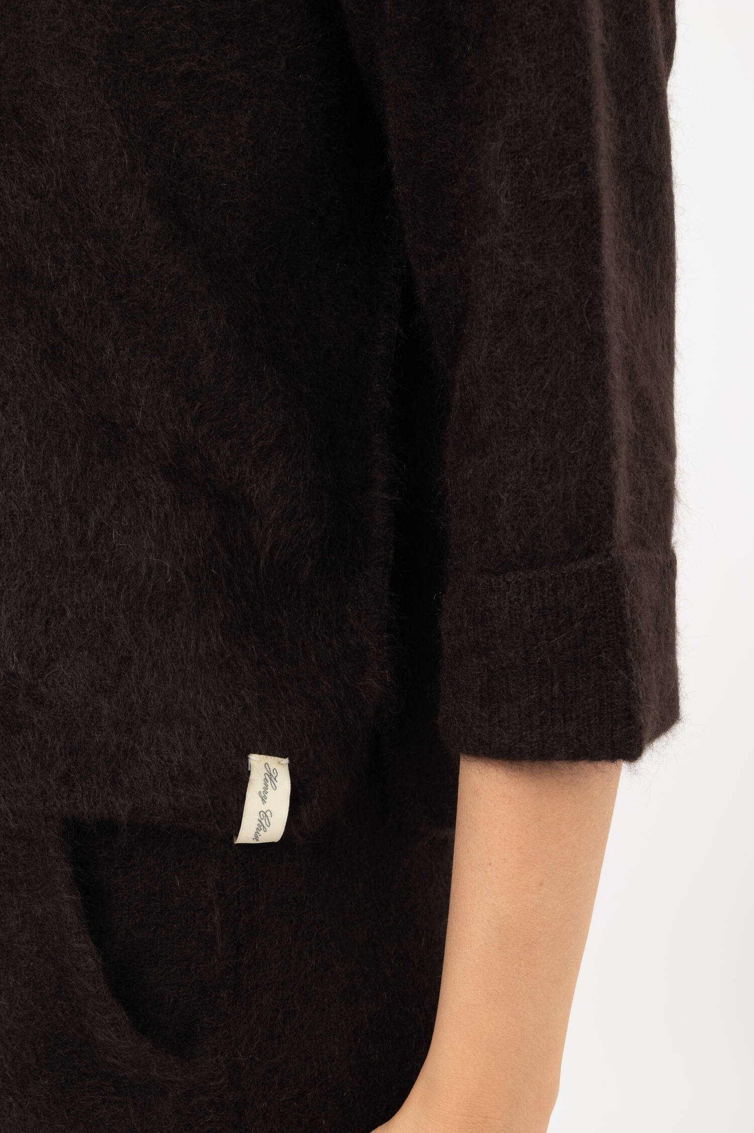 Hairy Cashmere Cardigan in Braun Hairy Cashmere Cardigan in Braun