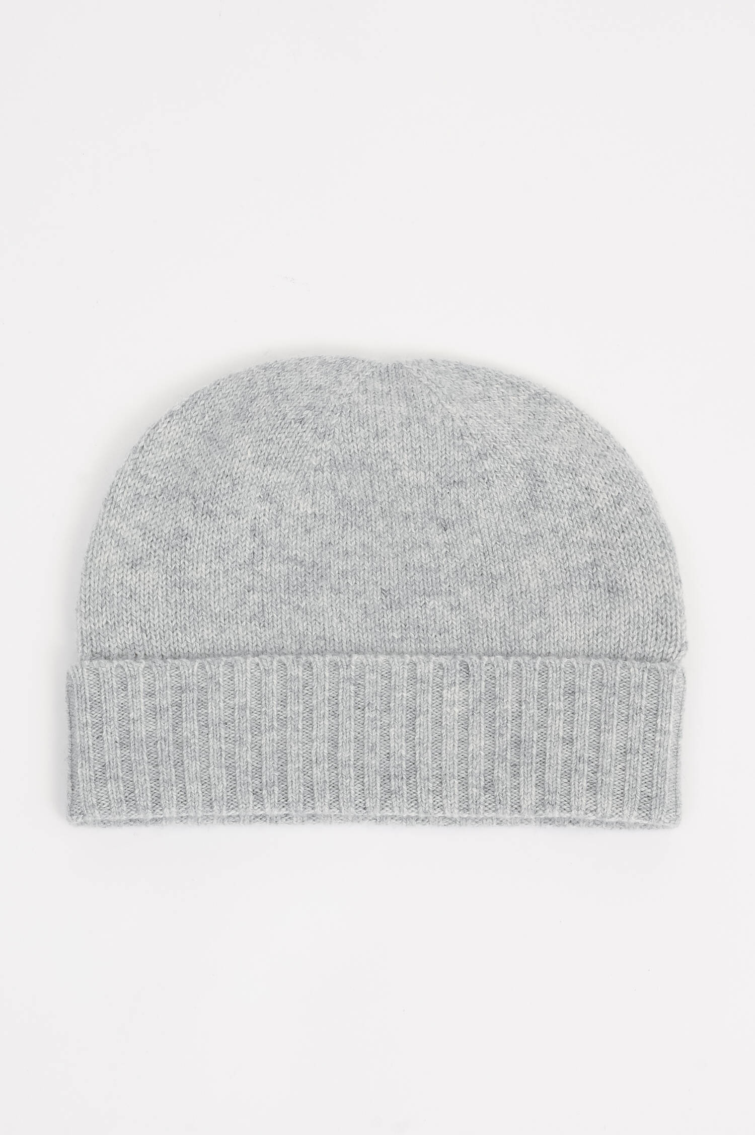 Cashmere-Mütze in Hellgrau