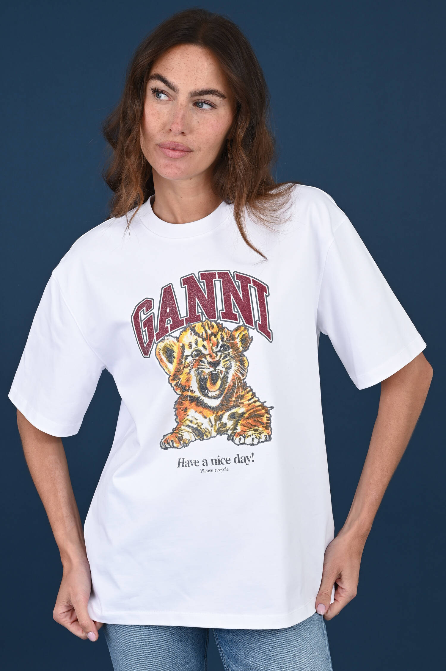 T-Shirt BABY TIGER in Bright White