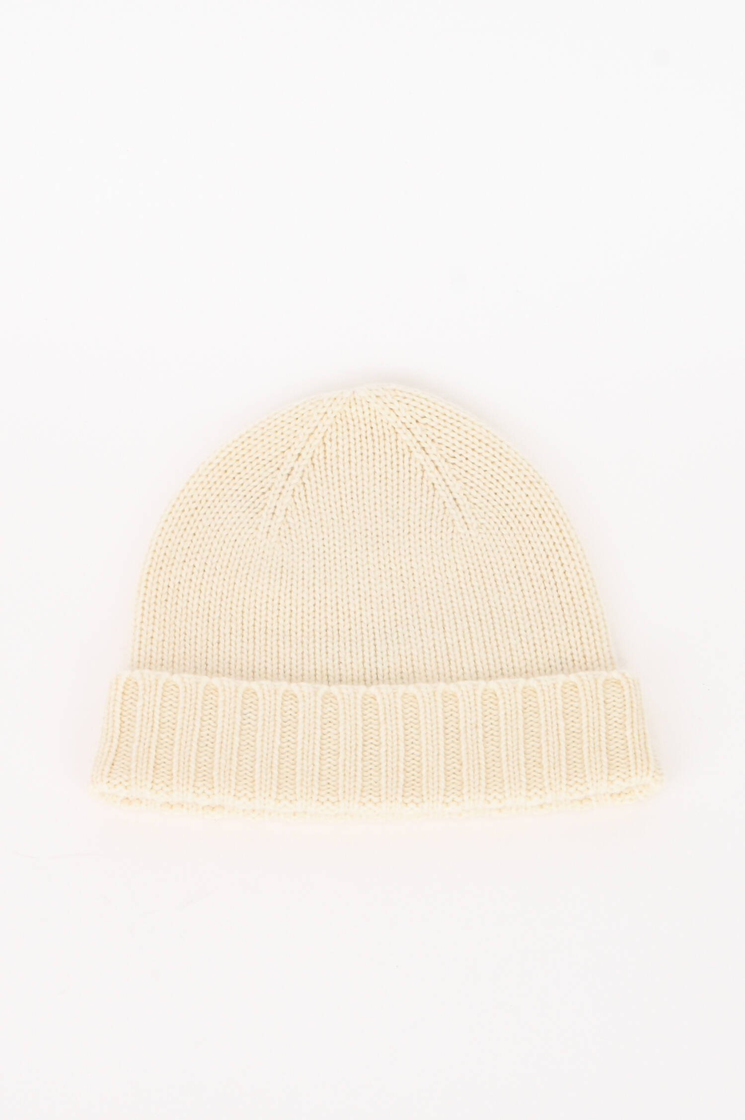 Mütze aus Cashmere in Creme