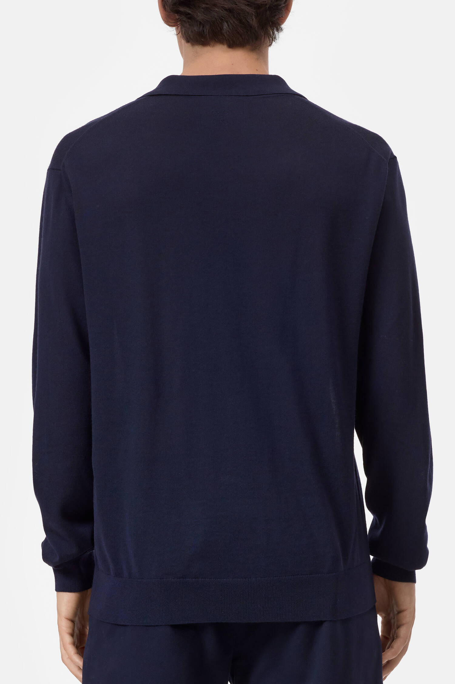 Polo Woll-Jumper in Blau