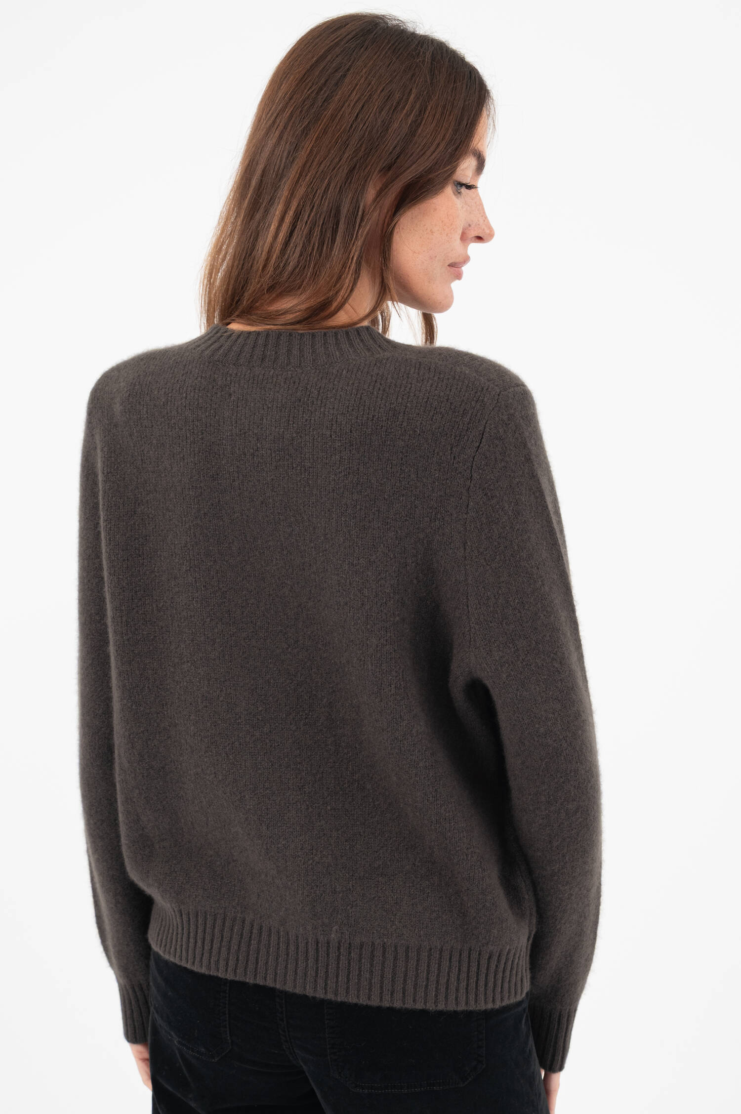 Cashmere-Seiden-Cardigan in Oliv