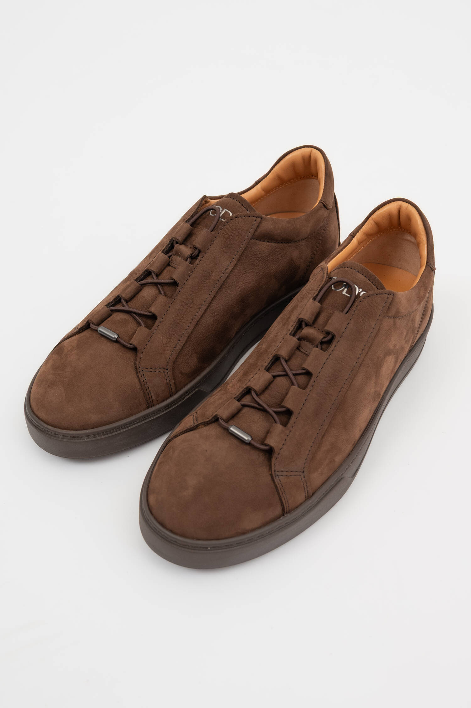 Ledersneaker in Braun