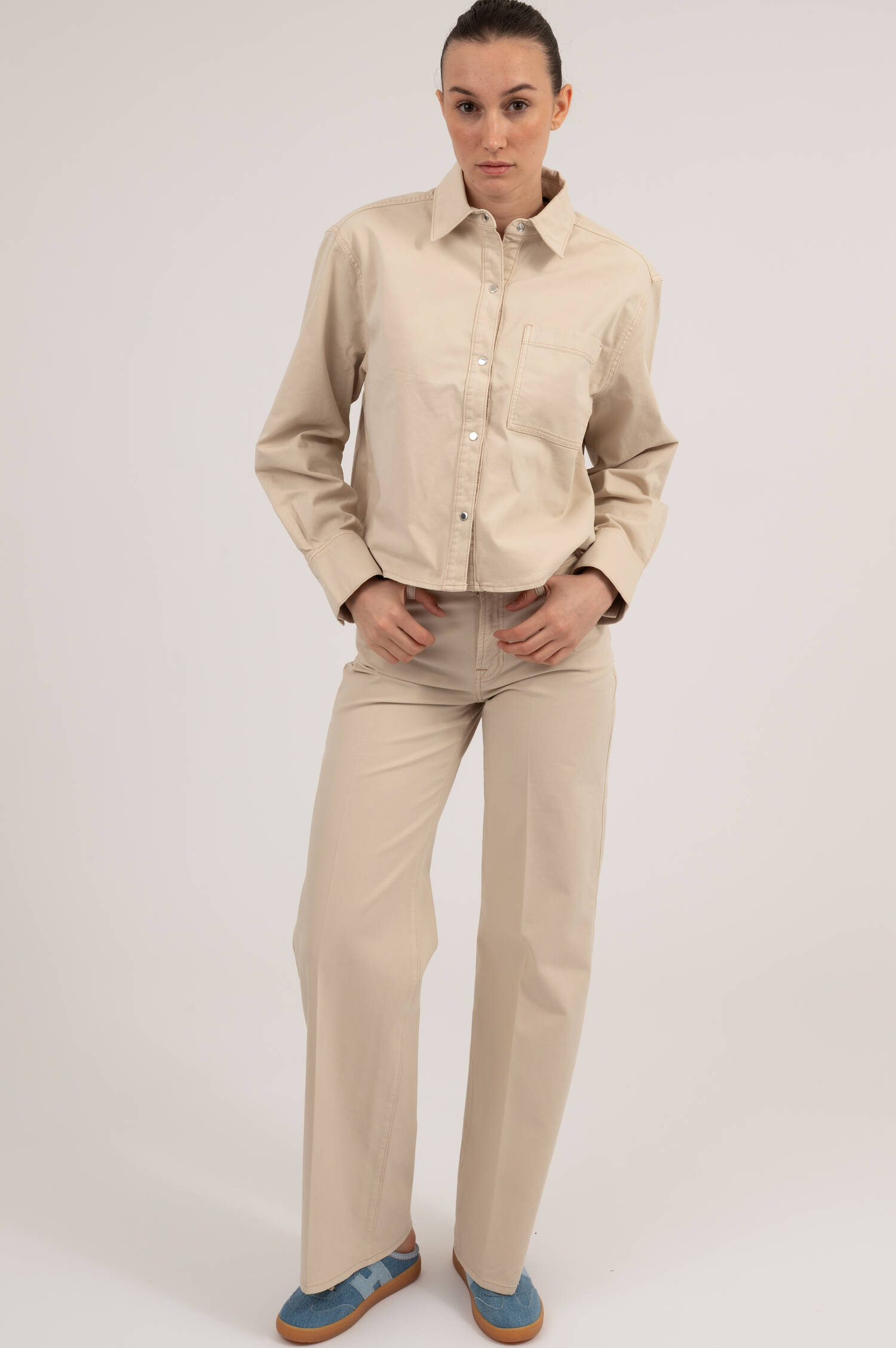 Bluse IVY SHIRT in Creme