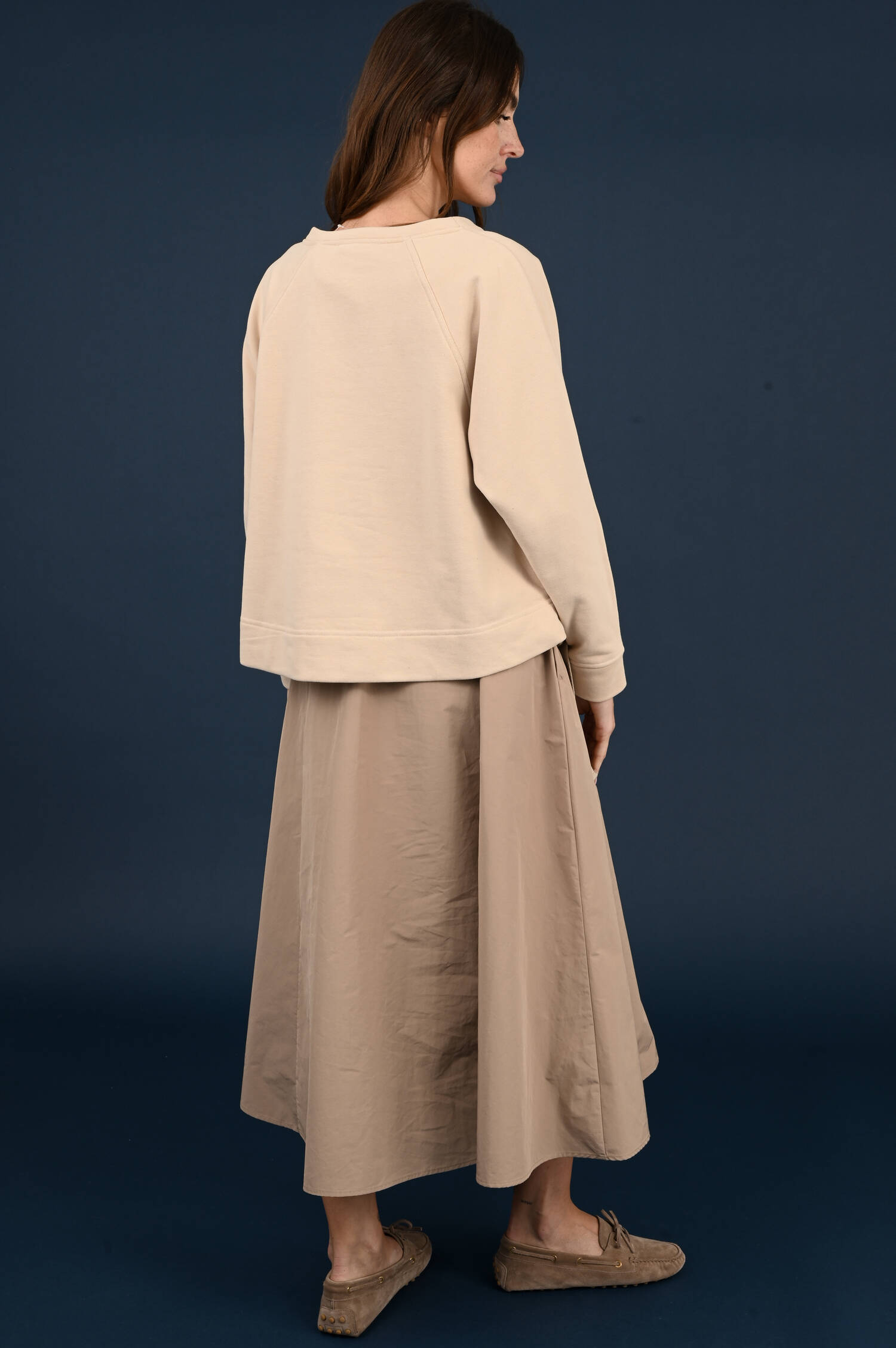 Zweiteiler Kleid DESTINO in Haselnuss