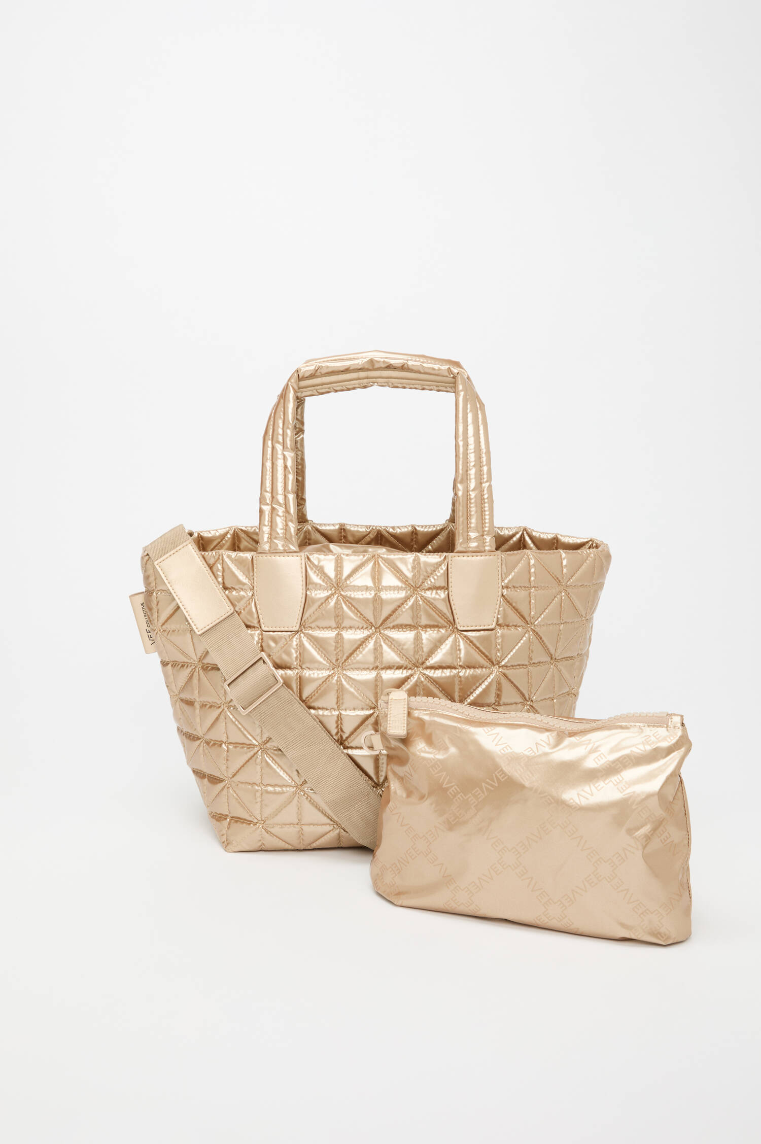 Tasche VEE LINE TOTE SMALL in Gold Metallic