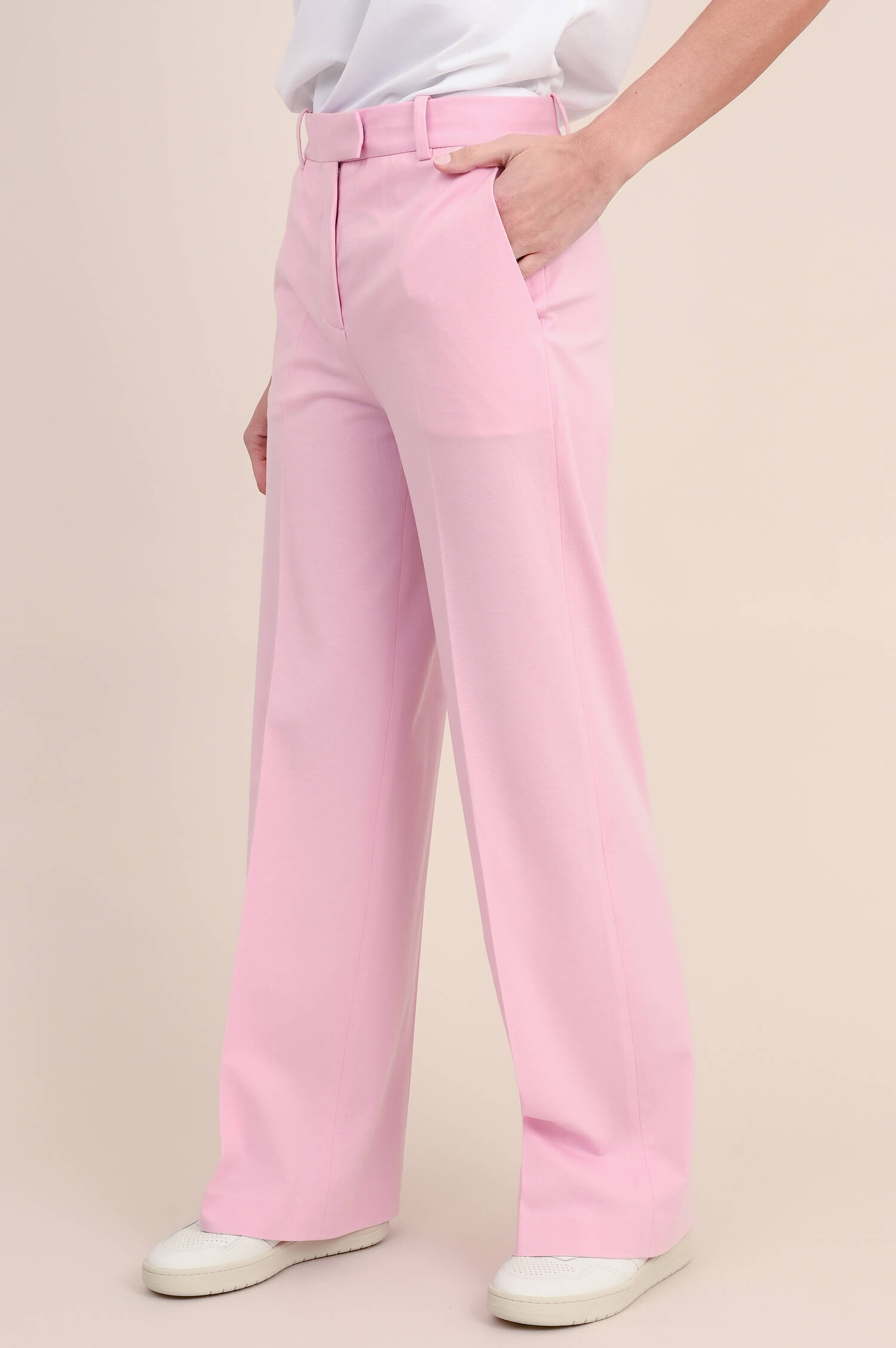 Wide Leg Hose in Rosa