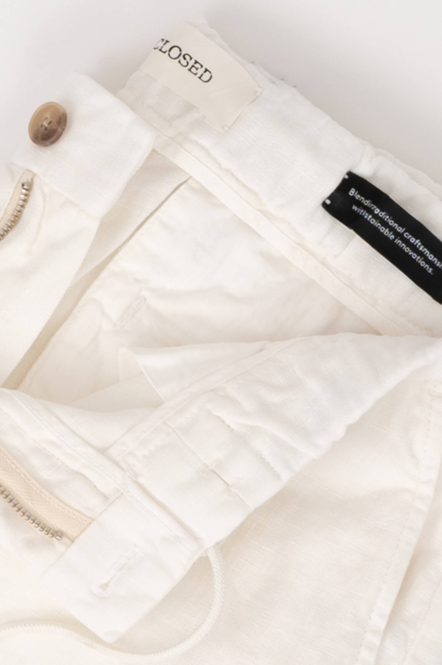 Leinenhose VIRGO TAPERED in Weiß