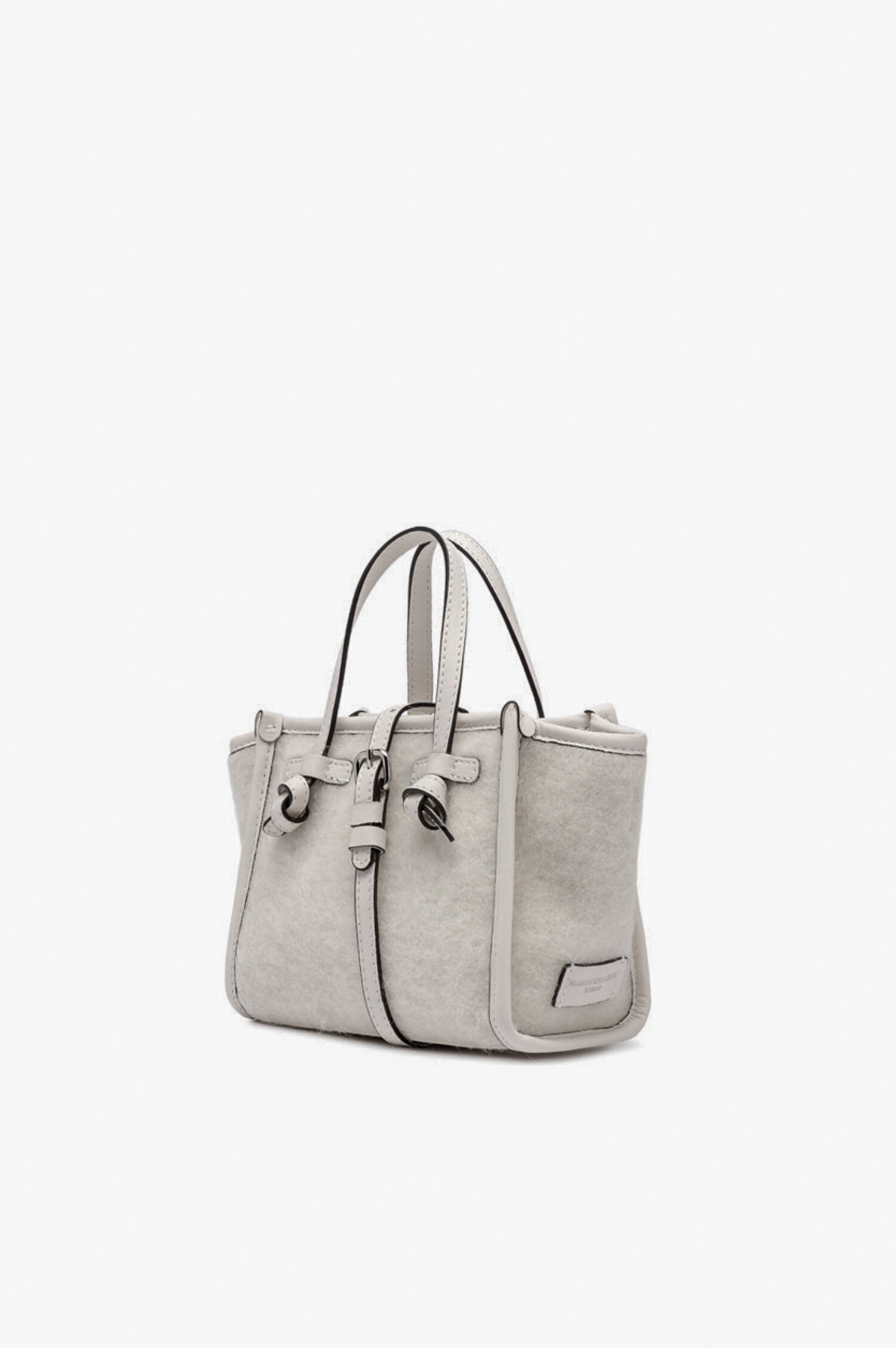 Kleine Tasche FURRY in Creme