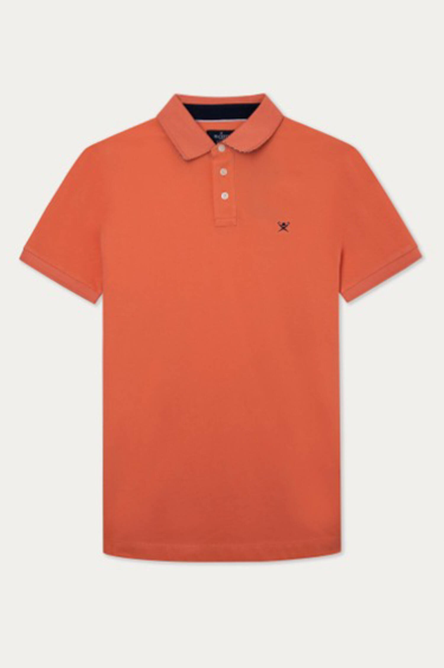 Poloshirt mit leichter Struktur in Koralle Poloshirt mit leichter Struktur in Koralle