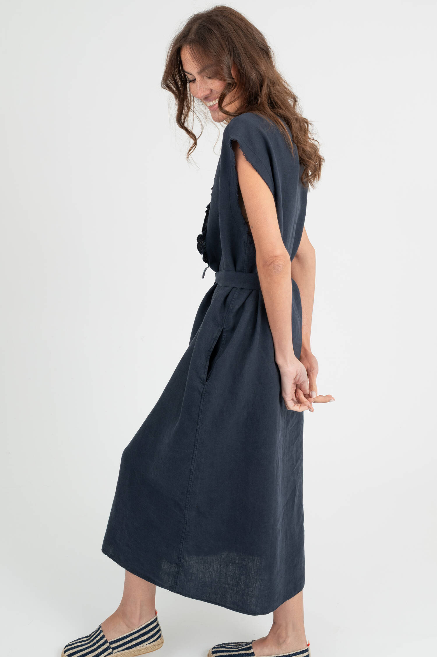 Blusenkleid BARCELONA in Navy