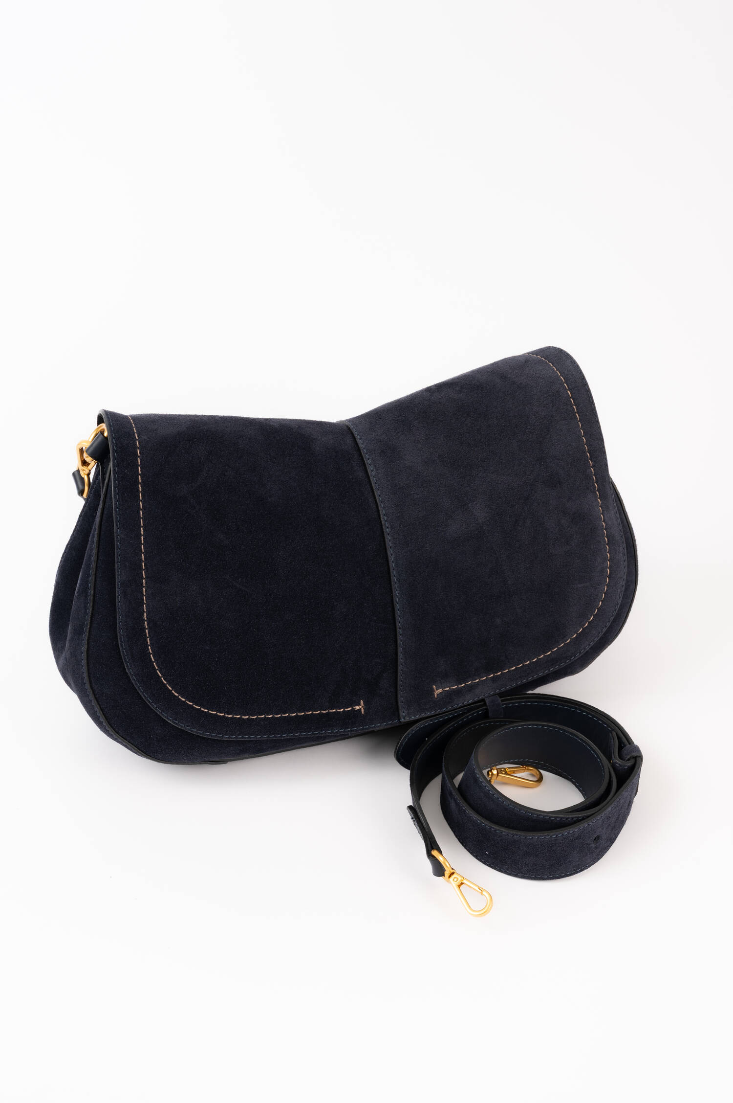 Veloursleder Tasche HELENA in Navy Veloursleder Tasche HELENA in Navy