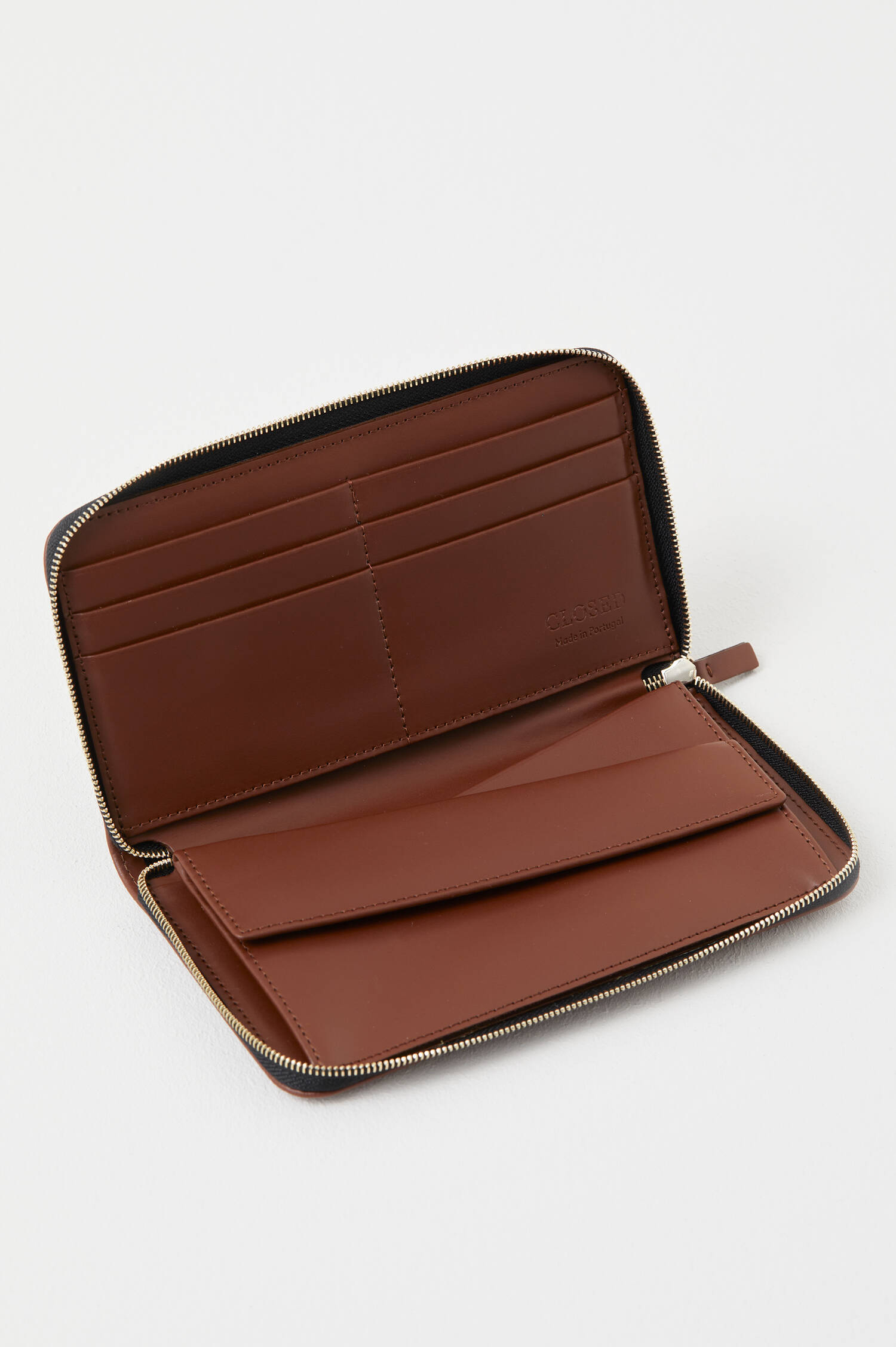 Leder Brieftasche in Braun