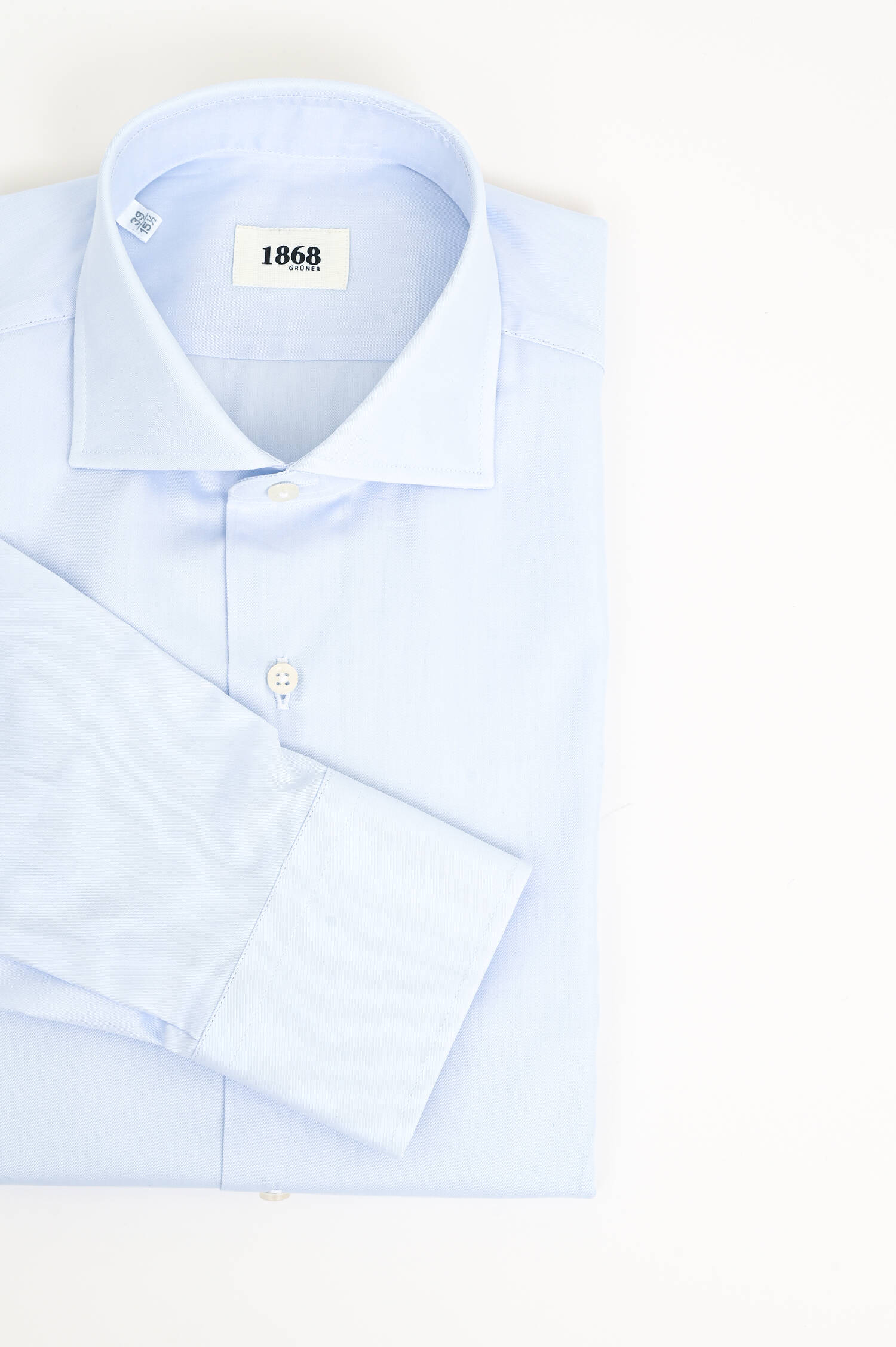 Twill-Hemd in Hellblau