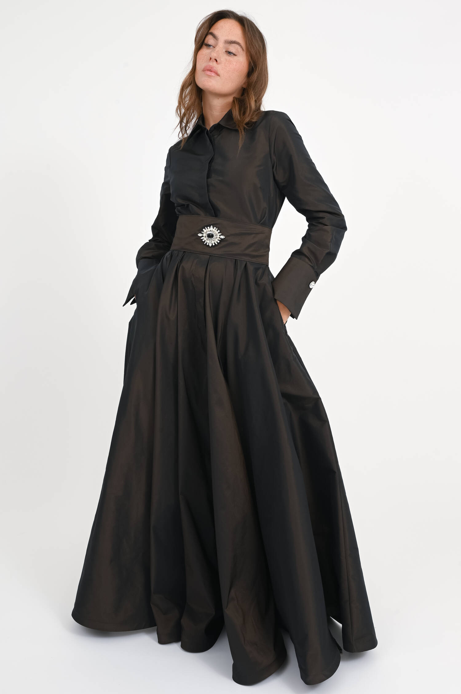 Kleid MARIA SOLE in Dunkelbraun