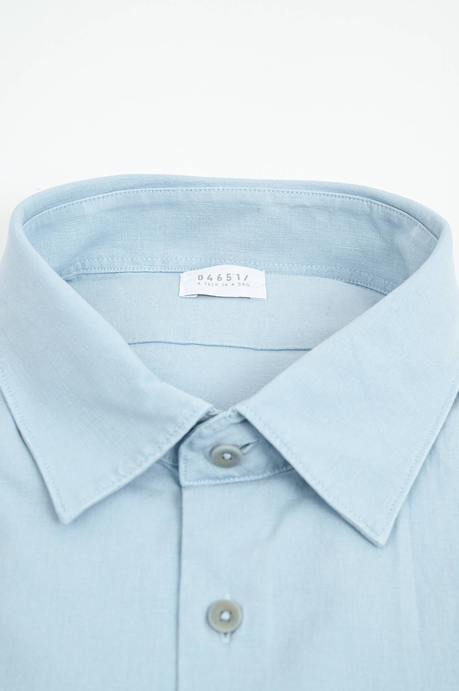 Hemd aus Leinen in Hellblau