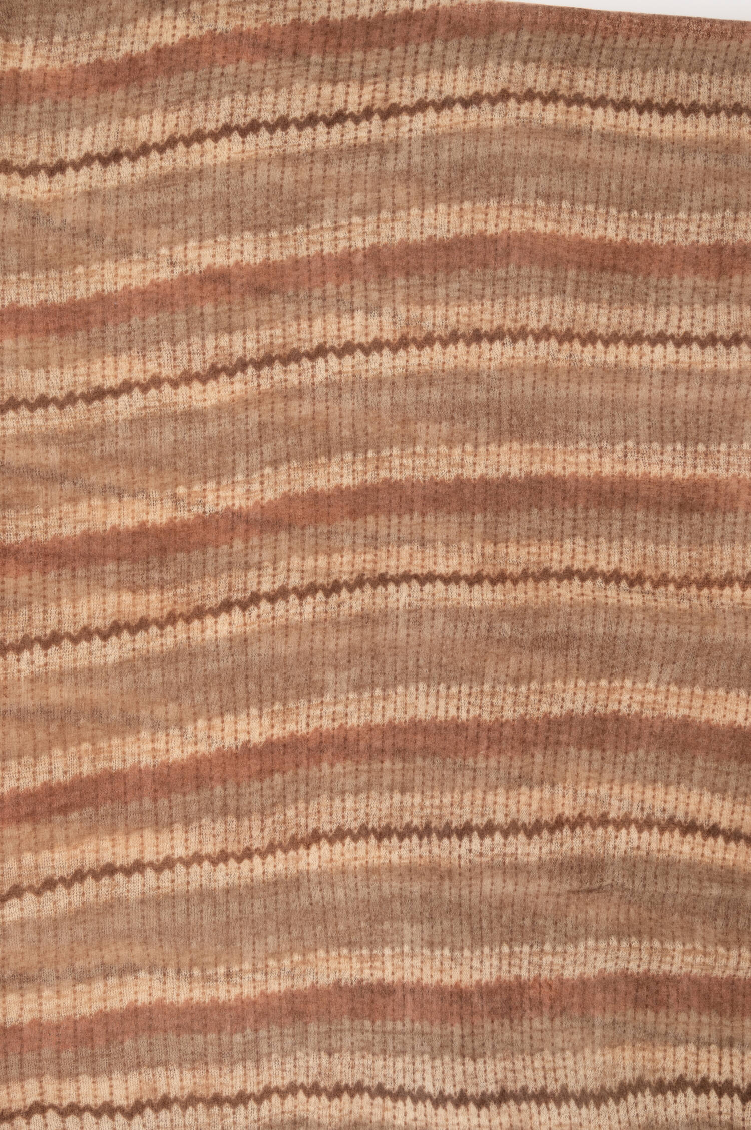Cashmere-Schal mit Print in Braun