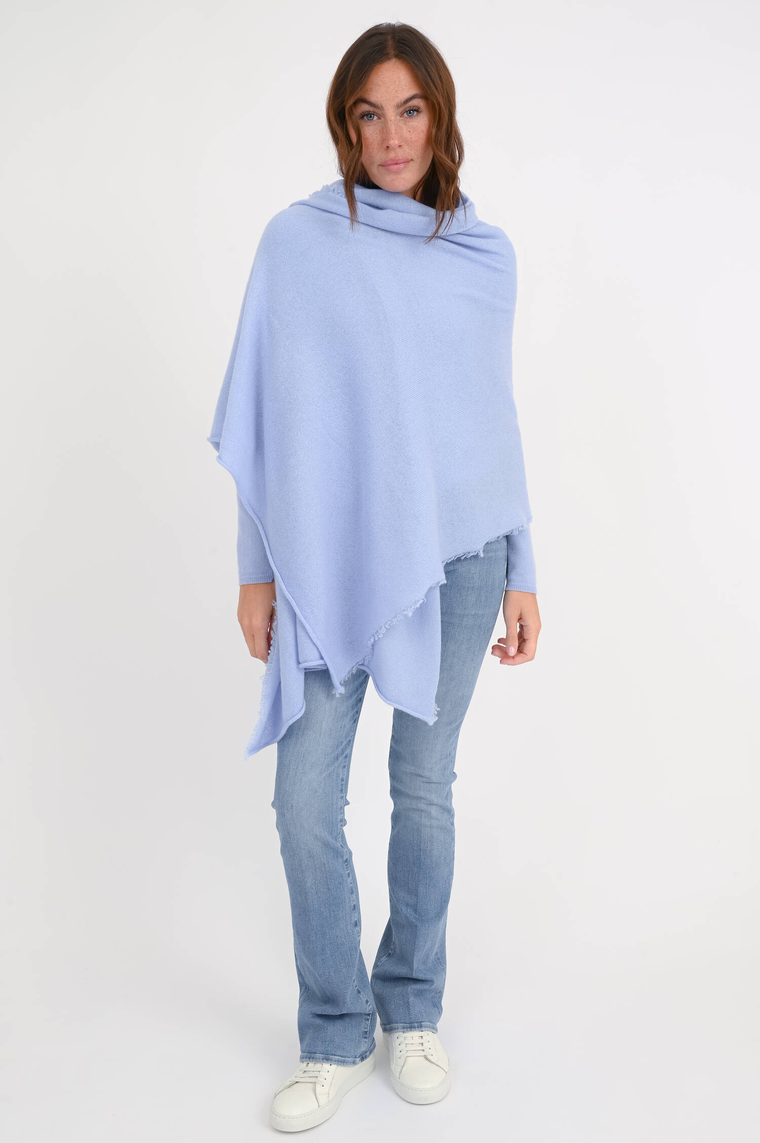 Cashmere-Tuch in Hellblau