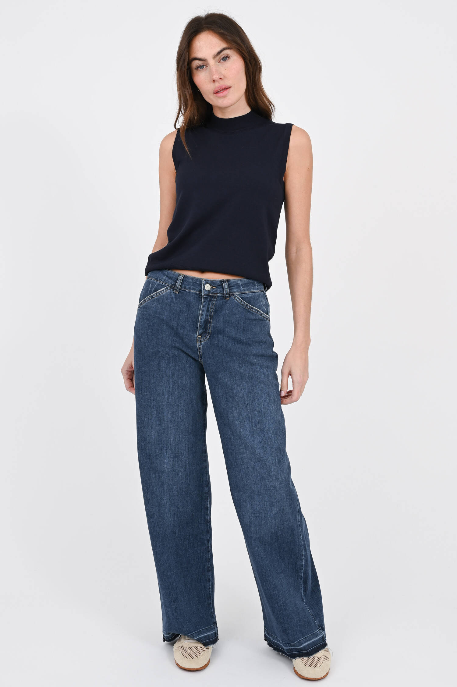 Wide Leg Denim in Blue 