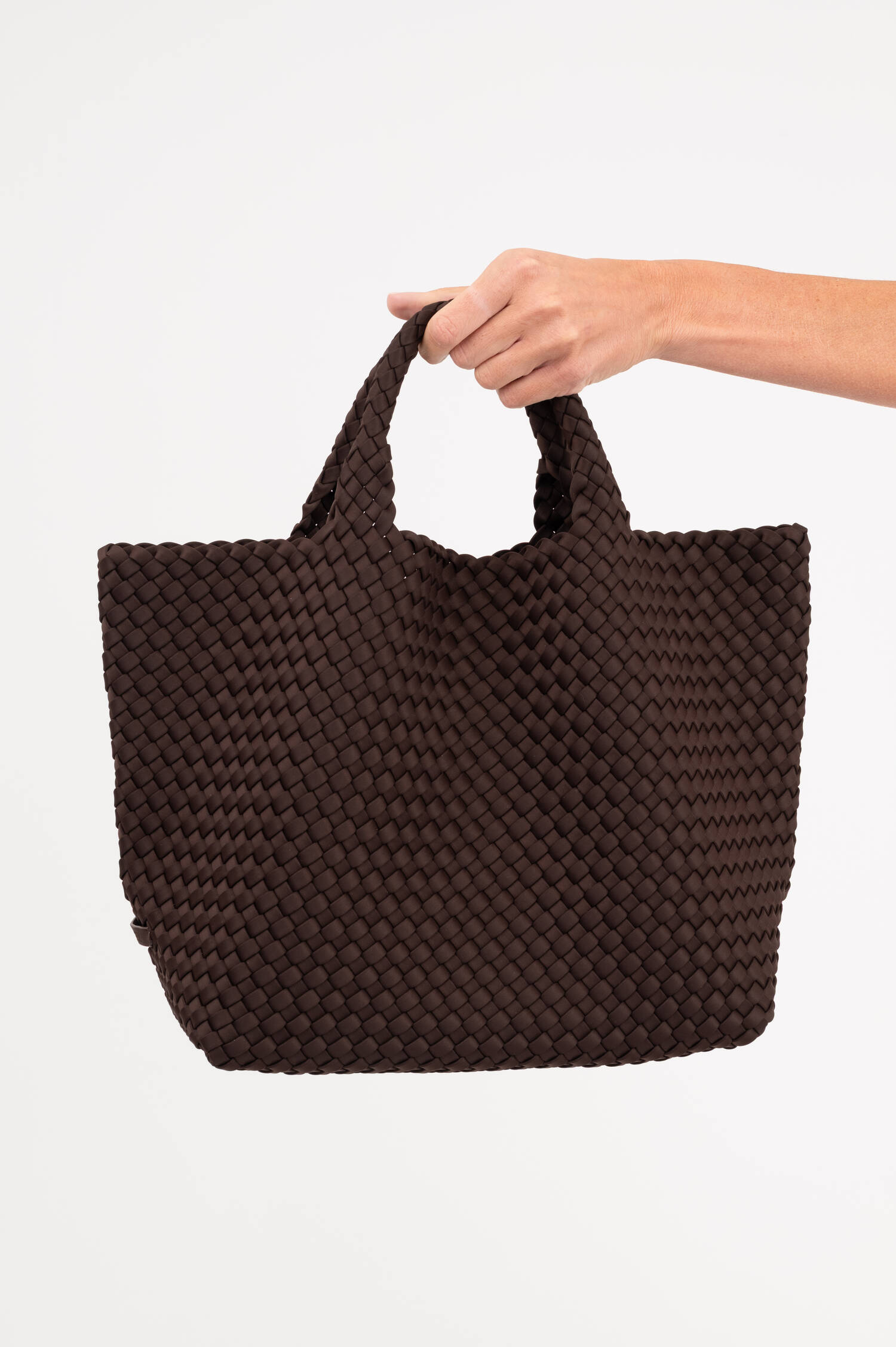 Shopper ST. BARTHS MEDIUM mit Pouch in Dunkelbraun