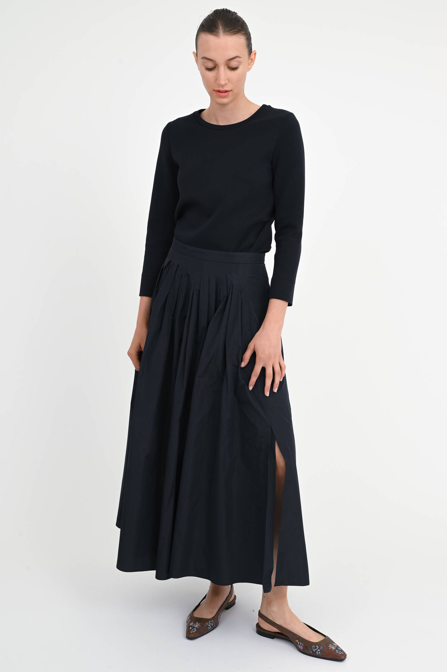 Langarm-Shirt in Classic Dark Blue