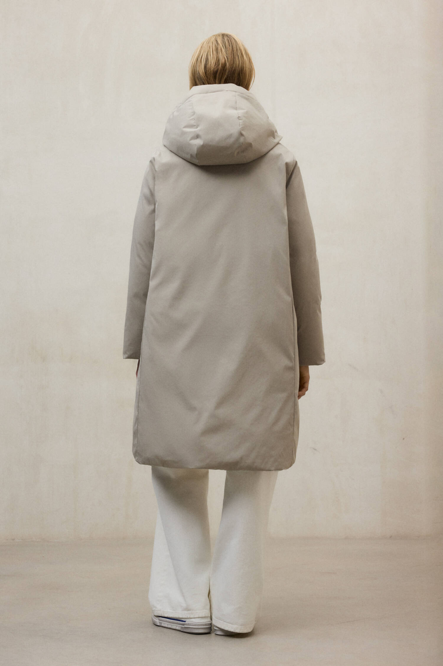 Wendemantel BARU in Weiß/Beige