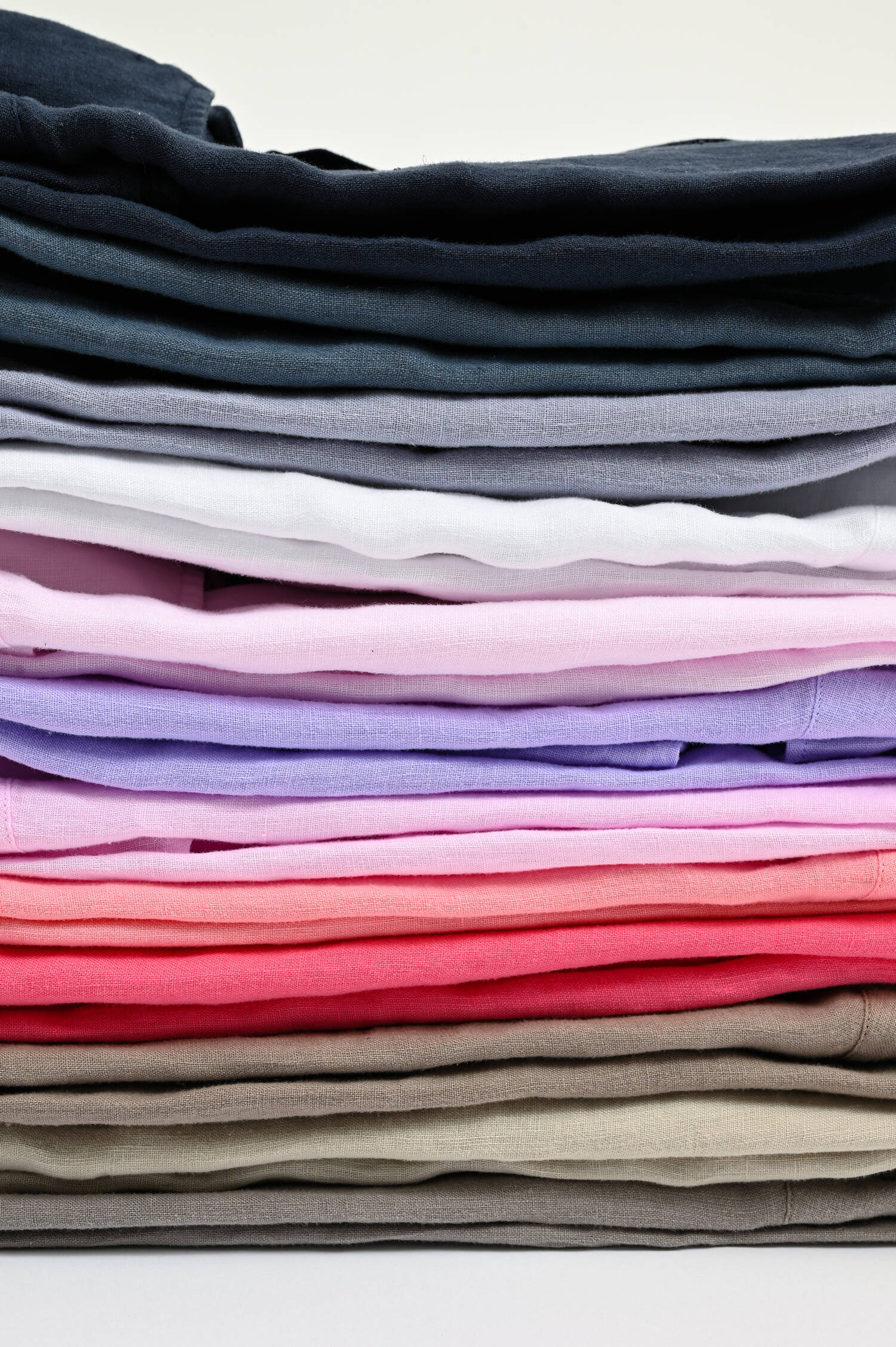 Leinenhemd in Flieder