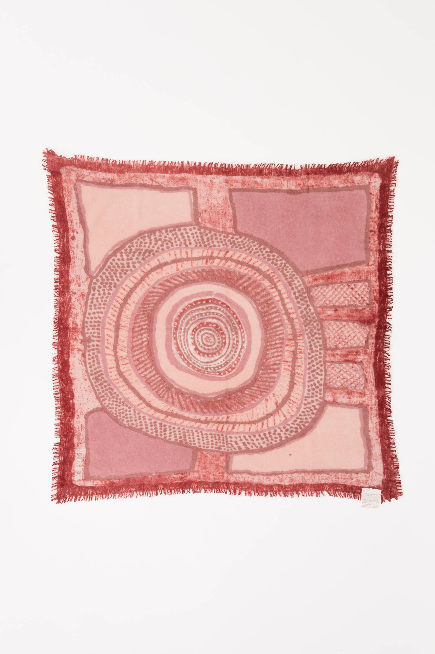 Cashmere-Tuch mit Fantasy-Print in Rosa Cashmere-Tuch mit Fantasy-Print in Rosa