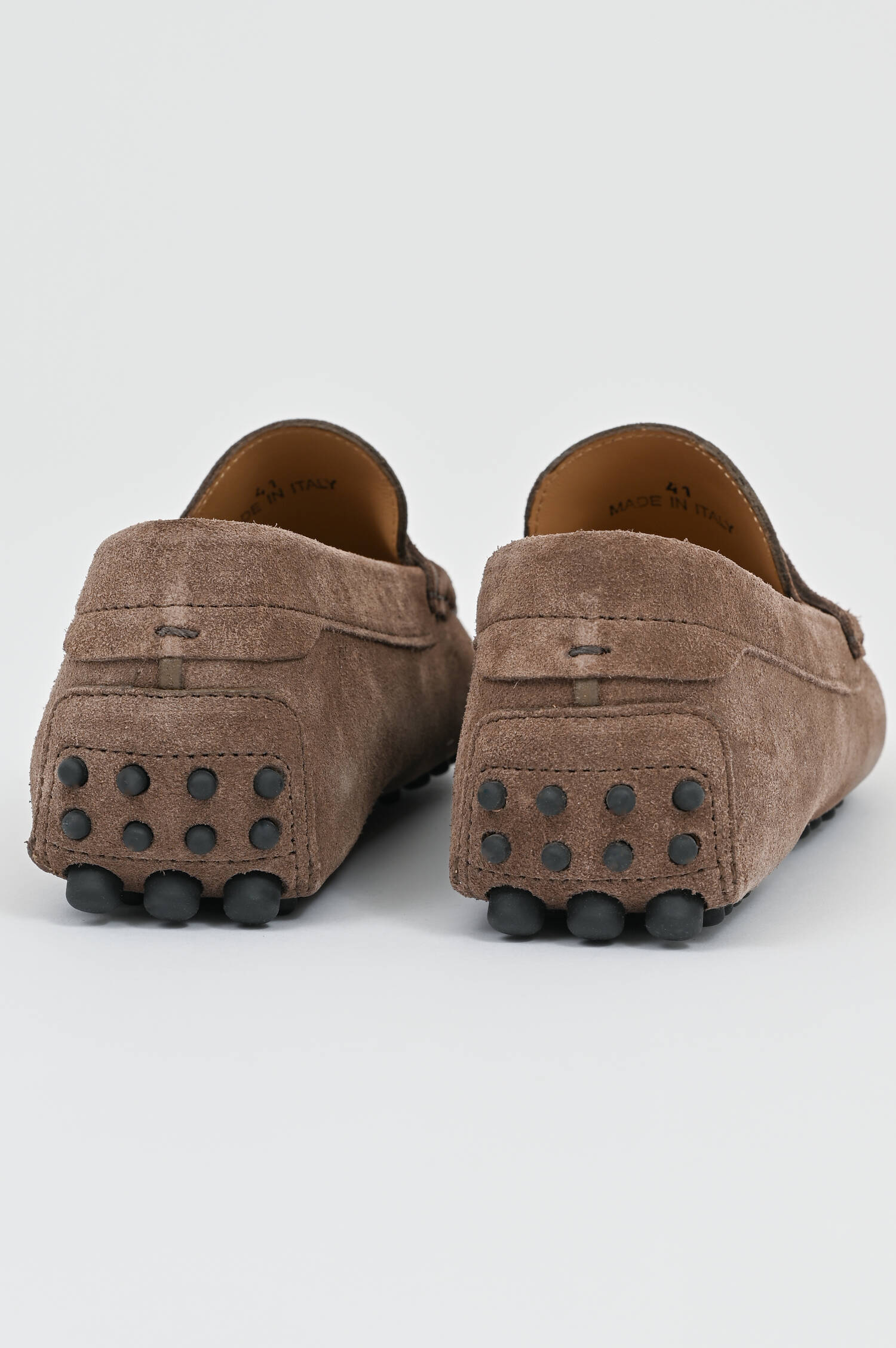 Veloursleder Mokkassins in Braun