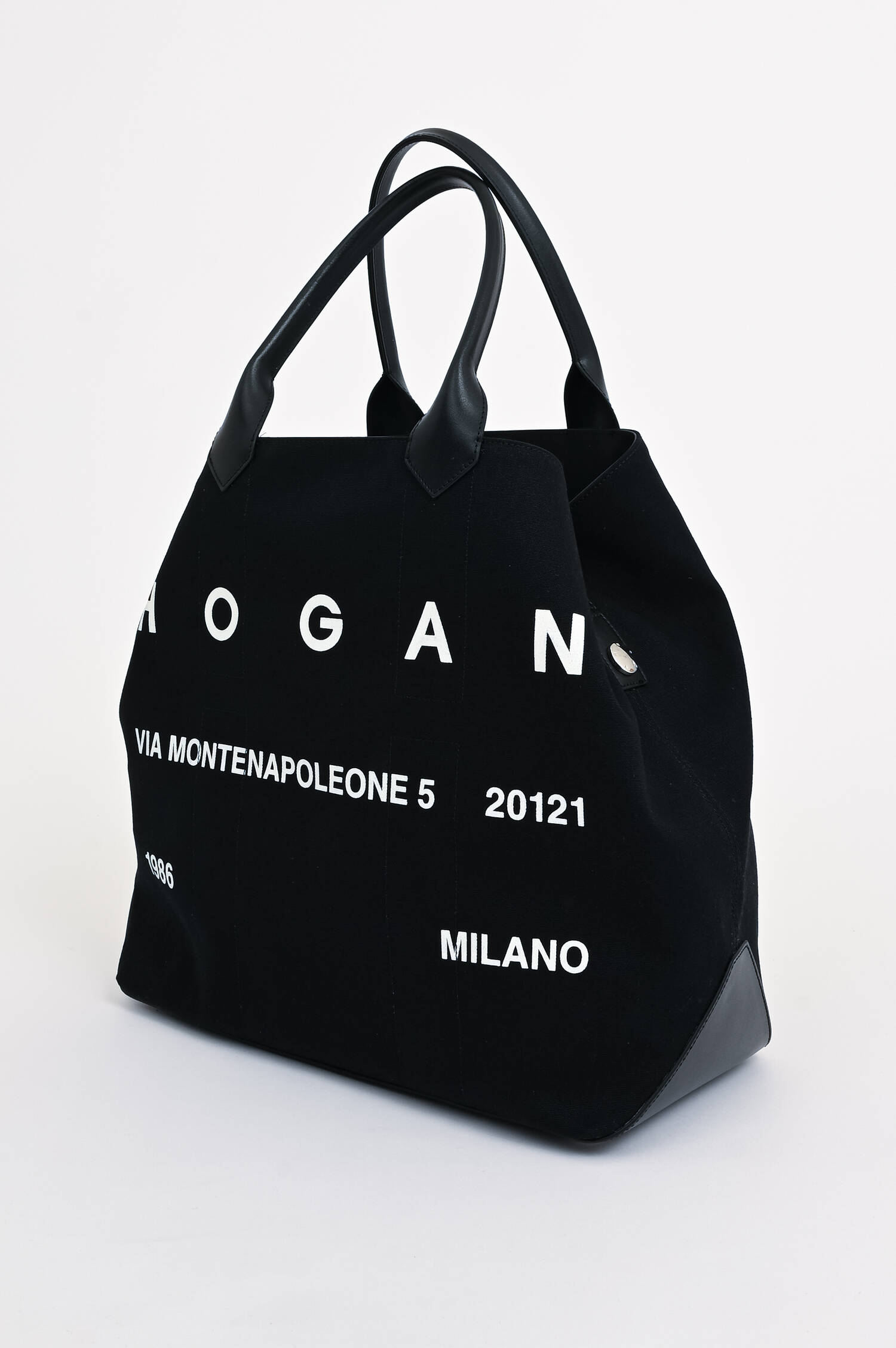 Shopper "Grande" in Schwarz/Weiß