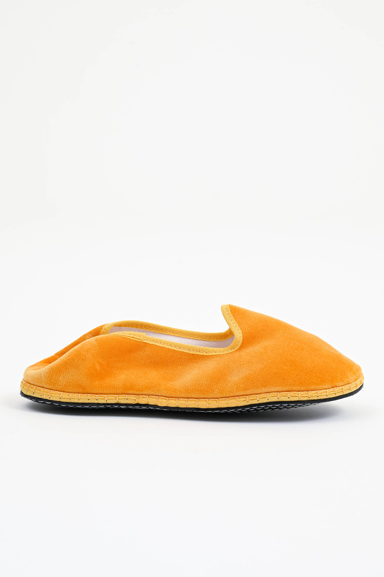Samt-Loafer in Mustard