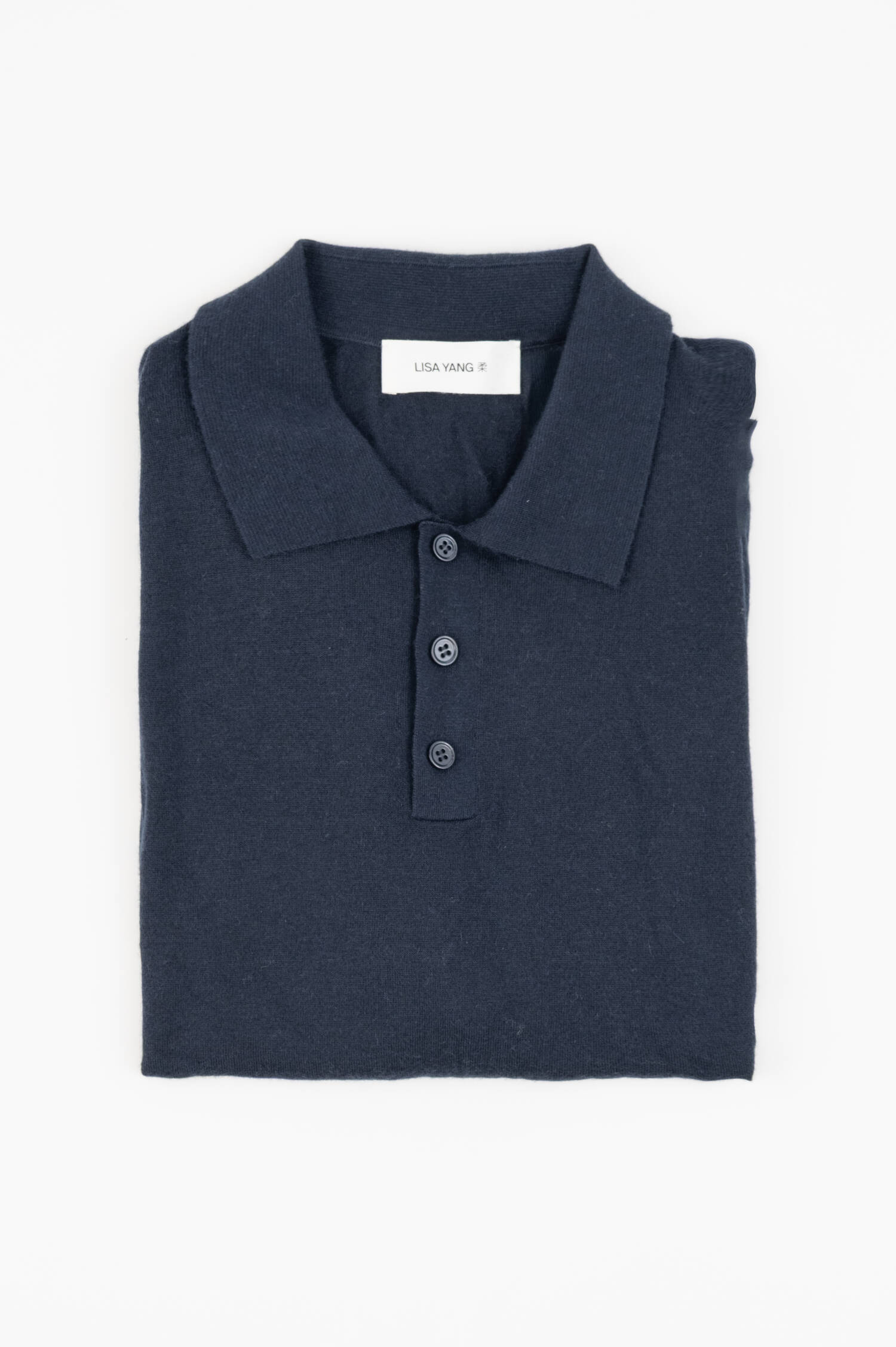 Cashmere Polo-Shirt LIAM in Navy