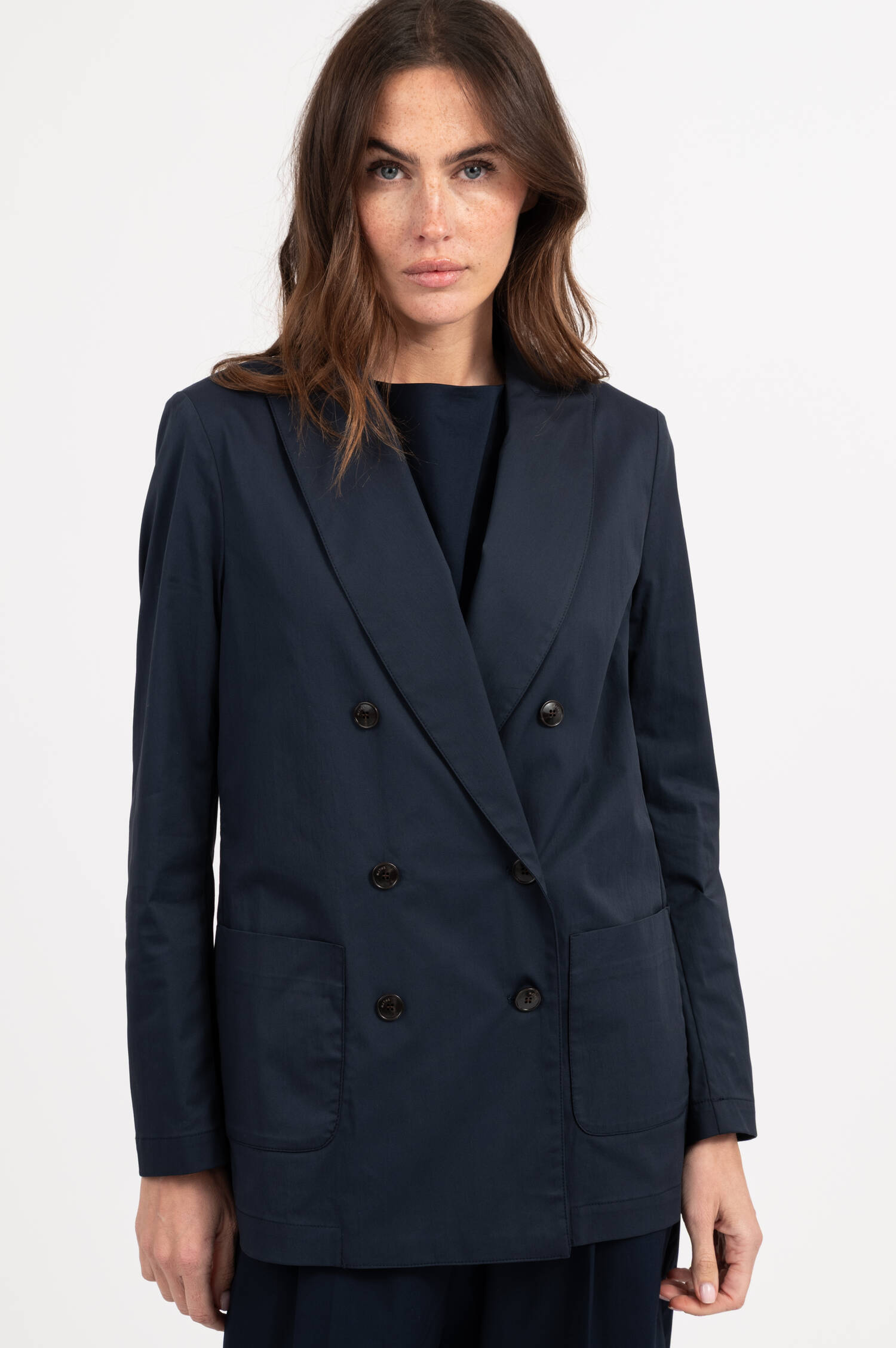 Slim Fit Blater GIACCA in Navy