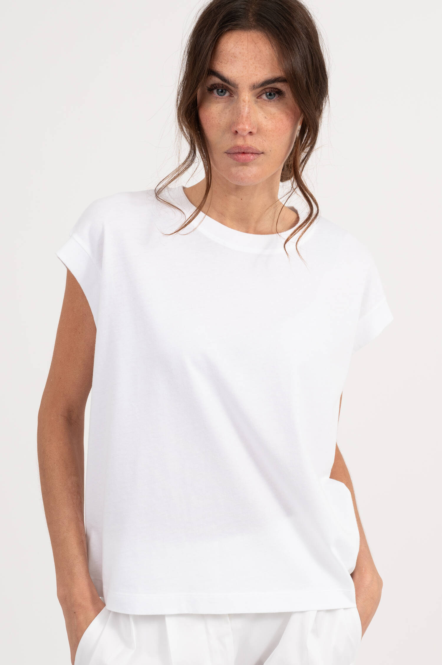 Boxy T-Shirt in Weiß
