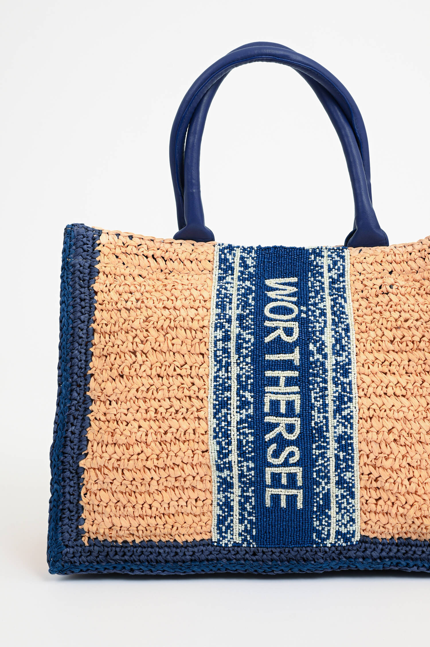 Strandtasche WÖRTHERSEE in Beige/Blau
