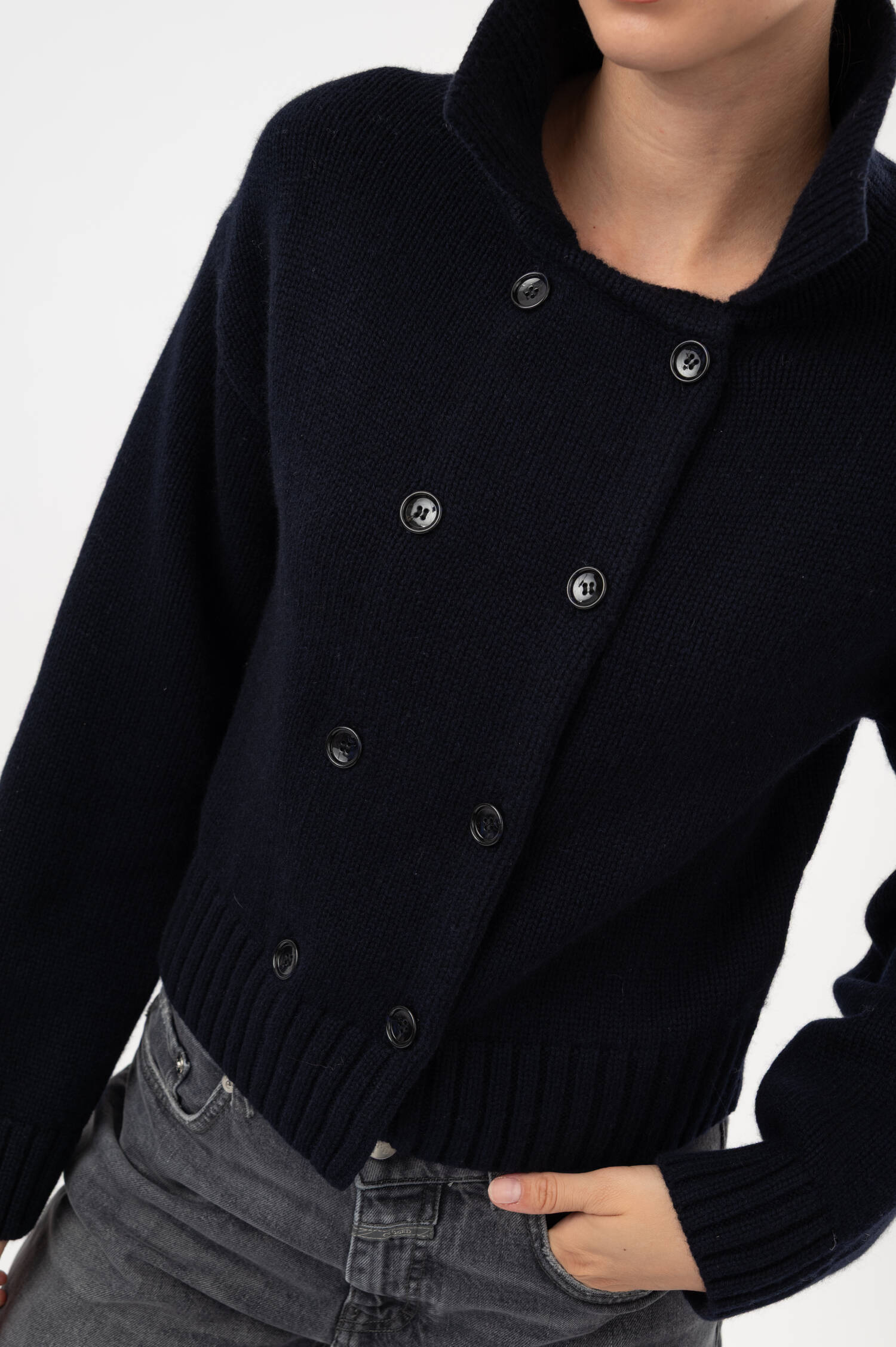 Woll-Cashmere-Cardigan in Navy Woll-Cashmere-Cardigan in Navy
