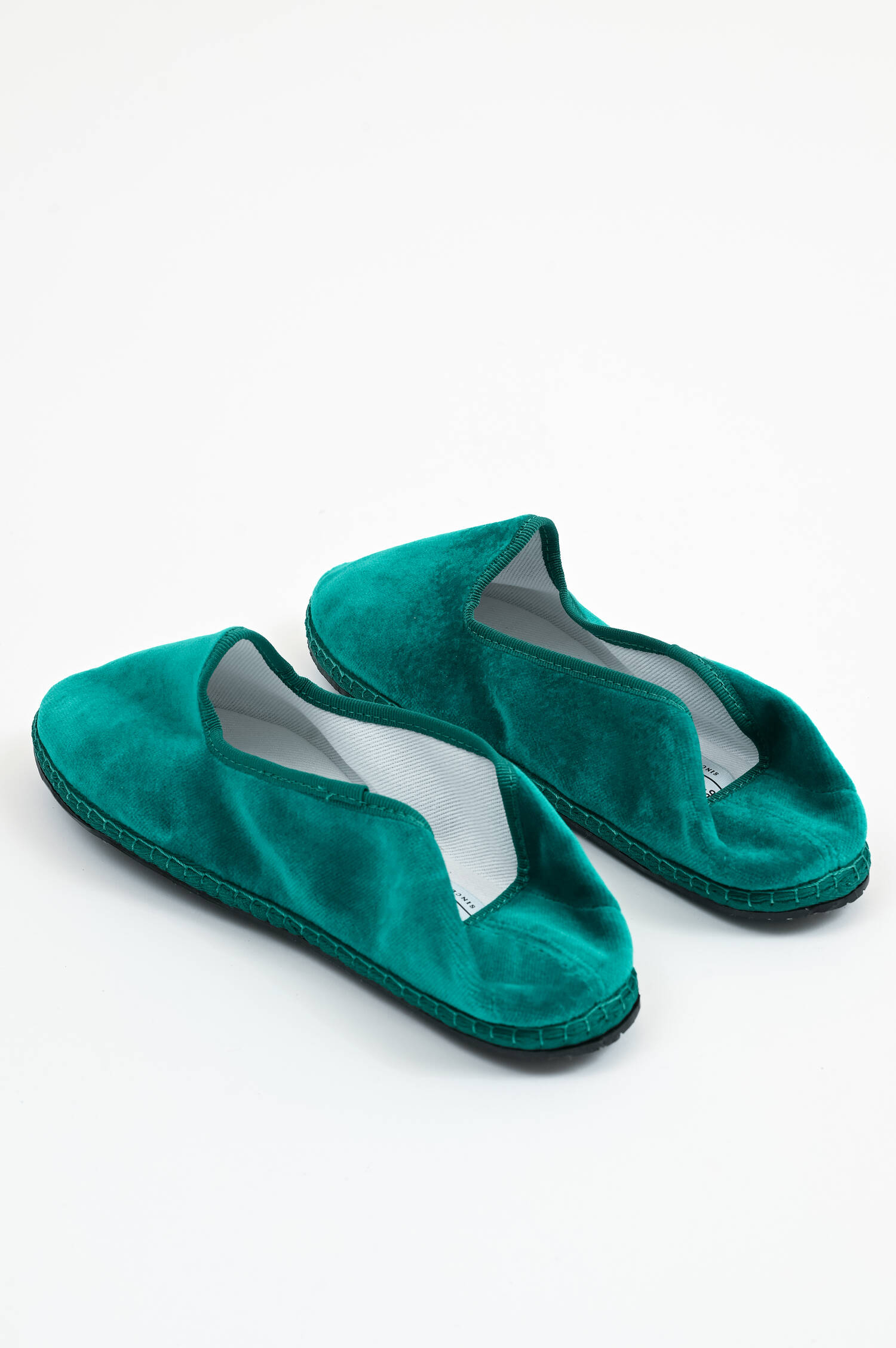 Samt-Loafer in Petrol