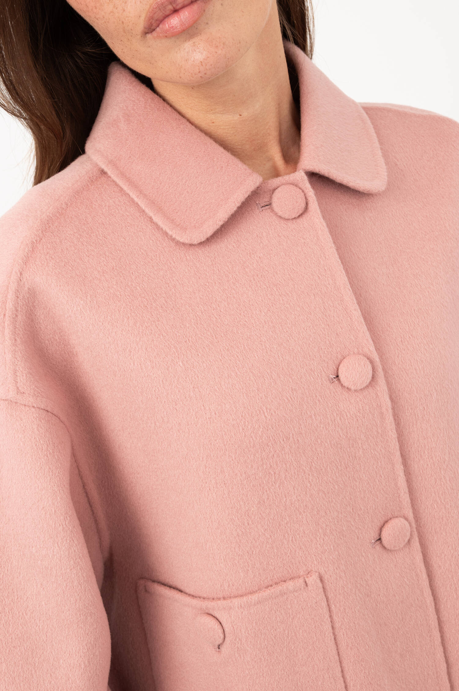 Woll-Jacke in Rosa Woll-Jacke in Rosa