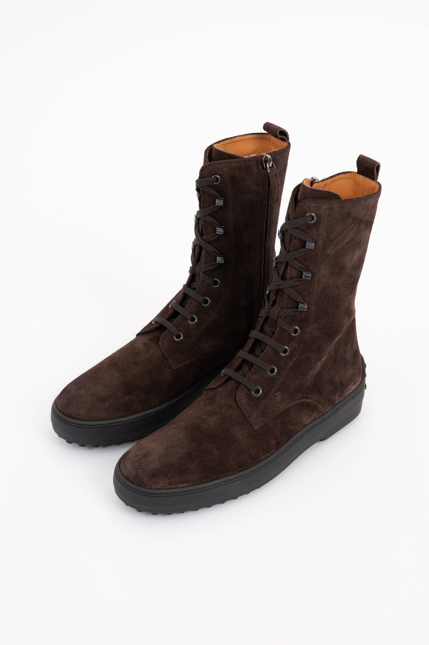 Suede Stiefelette in Braun