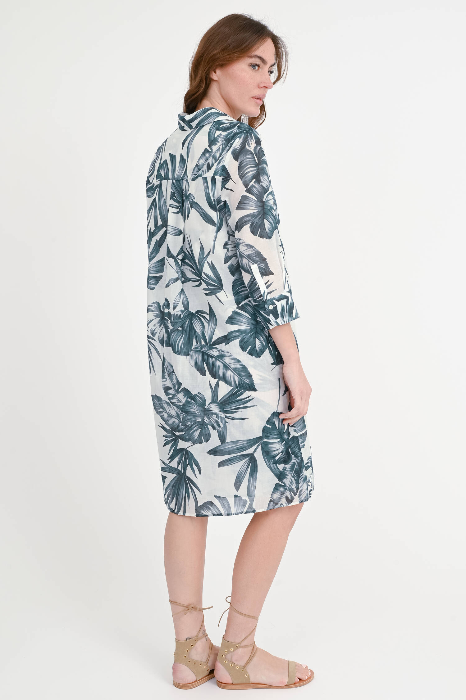 Baumwollkleid in Tea Jungle