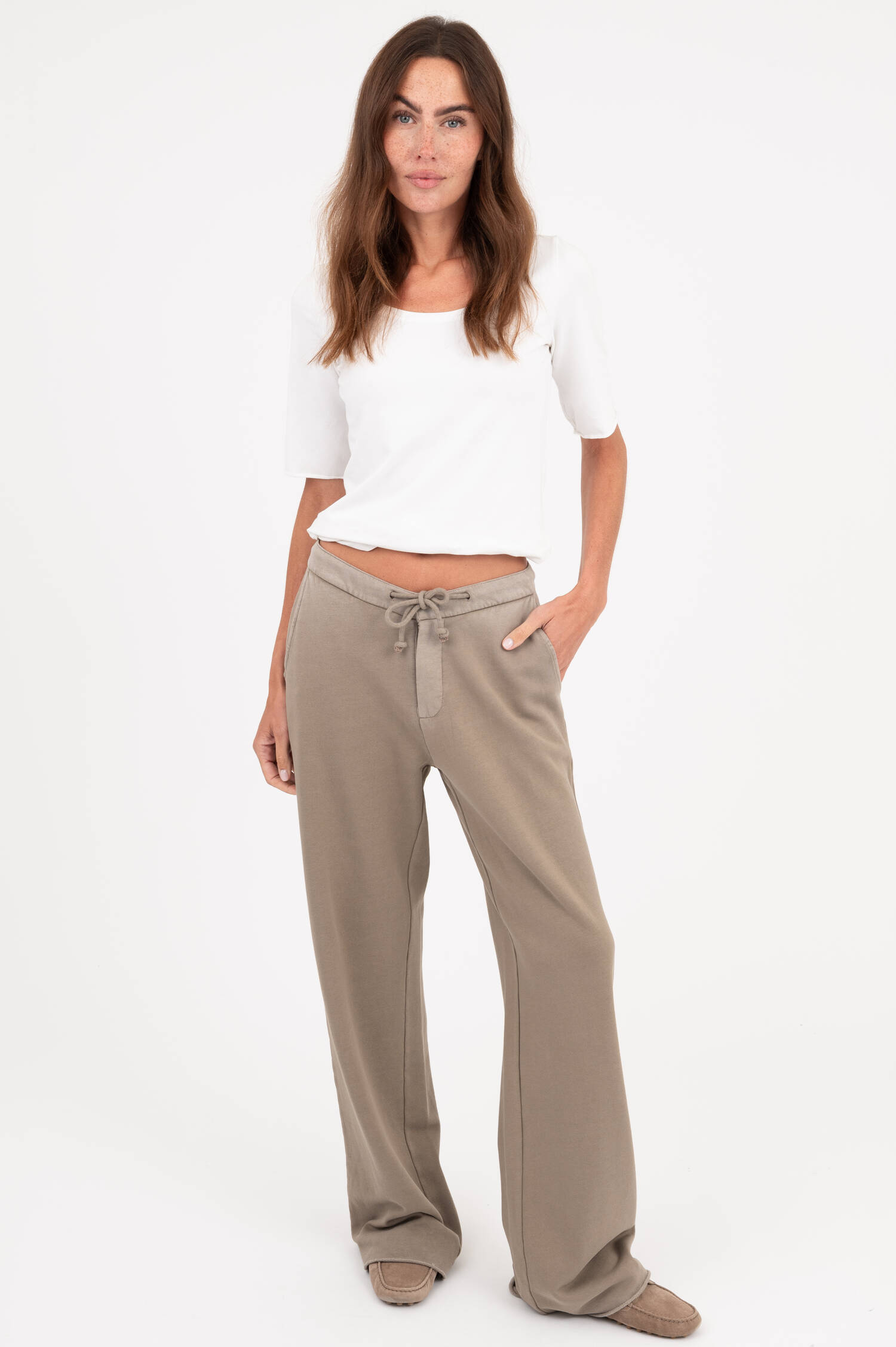 Sweathose LEONORA in Taupe Sweathose LEONORA in Taupe