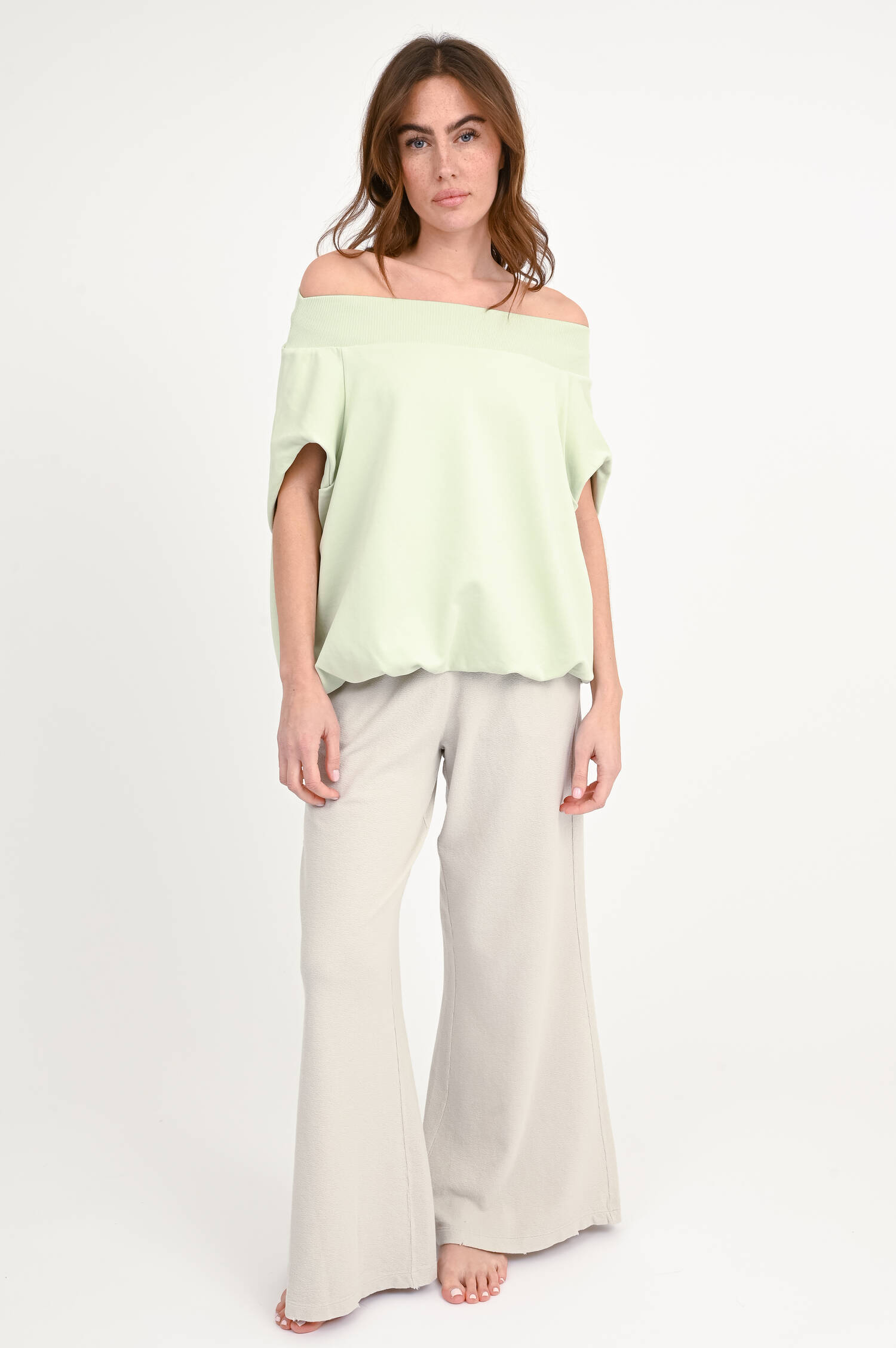 T-Shirt SONA mit U-Boot-Ausschnitt in Mint T-Shirt SONA mit U-Boot-Ausschnitt in Mint