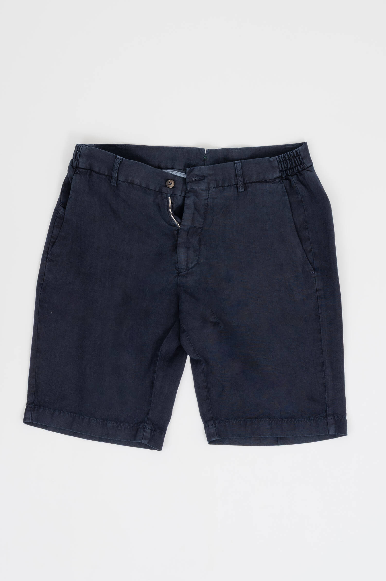 Leinen Bermuda in Navy