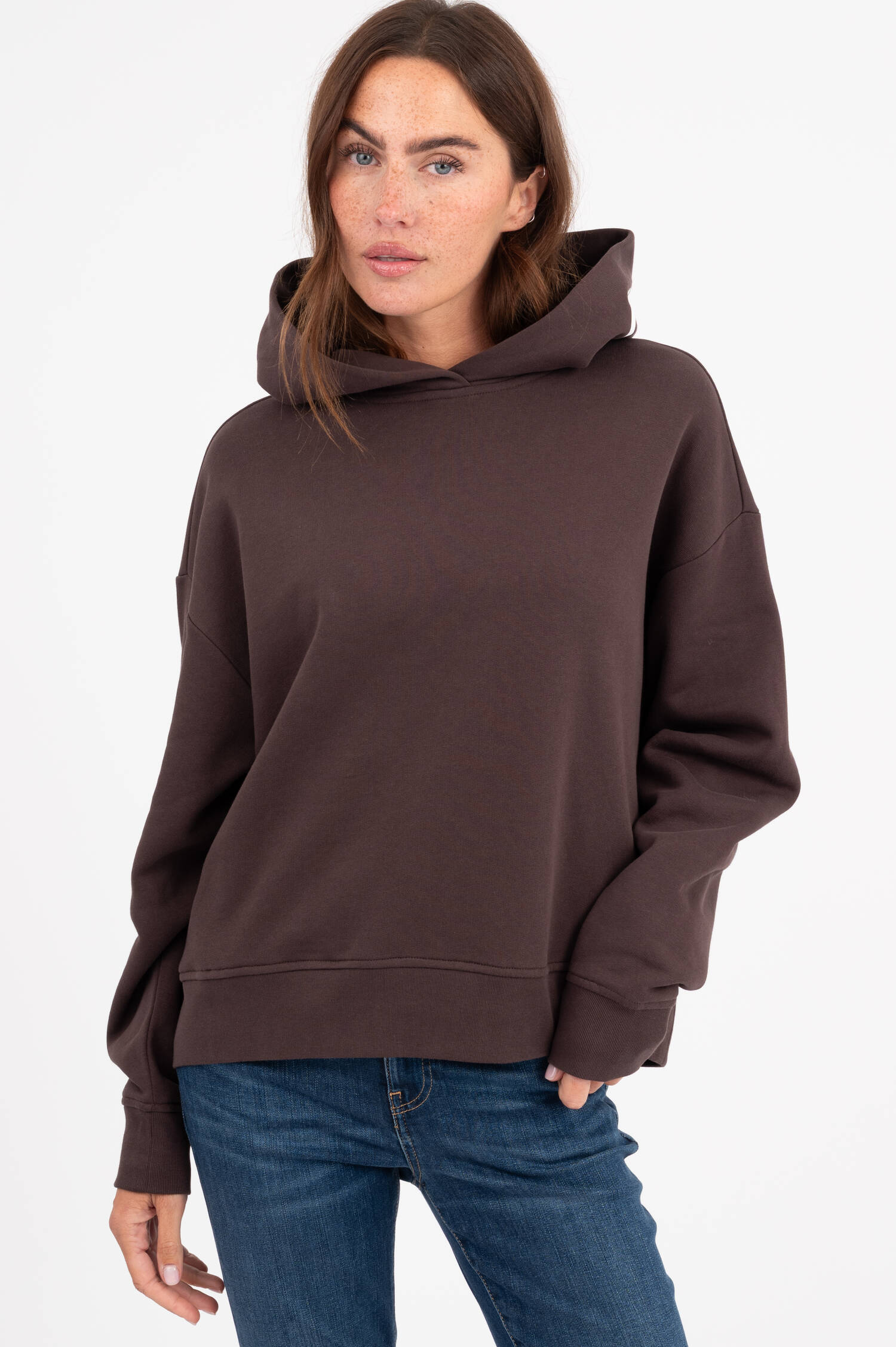 Hoodie mit Logo-Print in Braun Hoodie mit Logo-Print in Braun