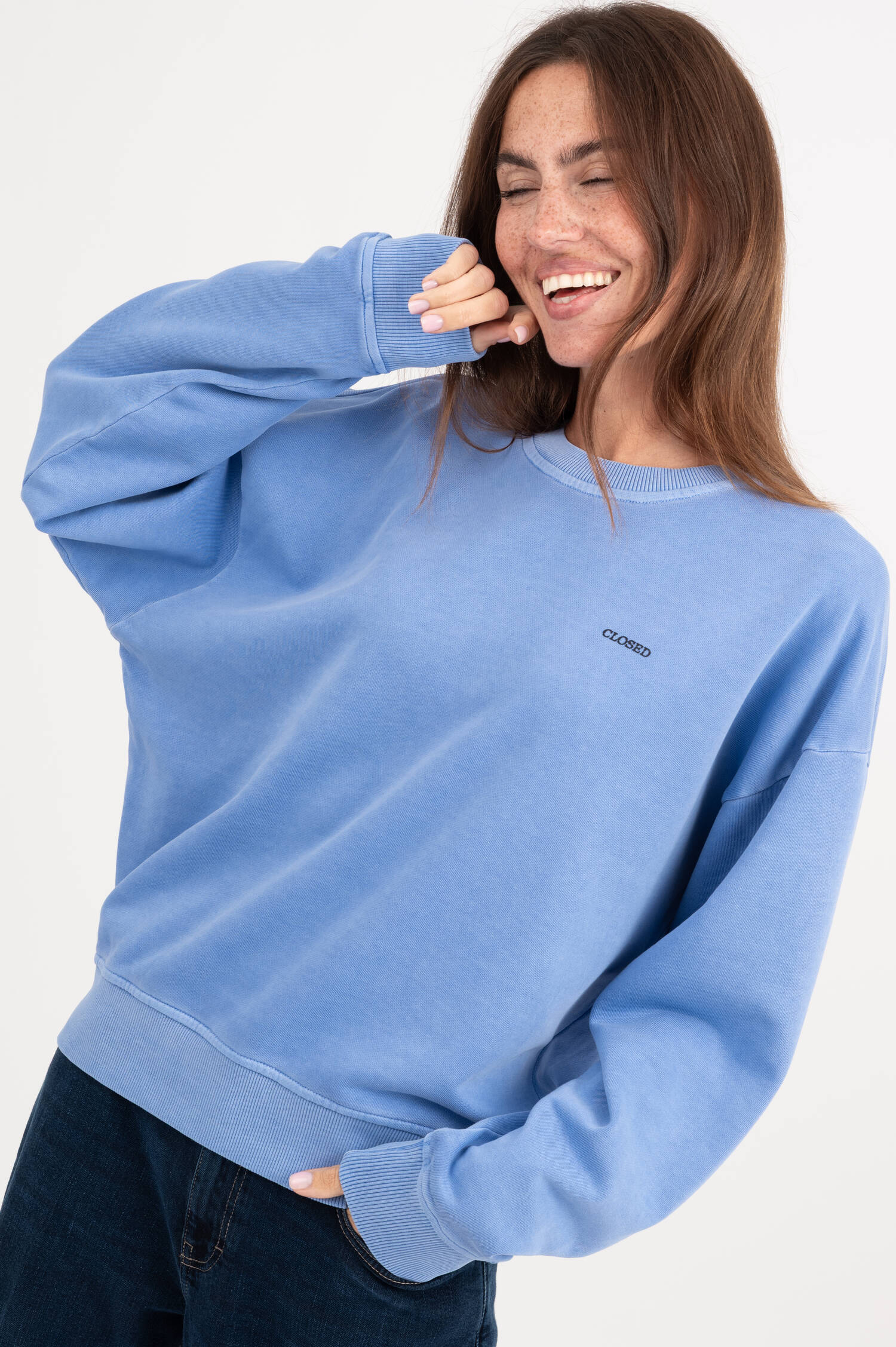 Oversize Sweater in Hellblau Oversize Sweater in Hellblau