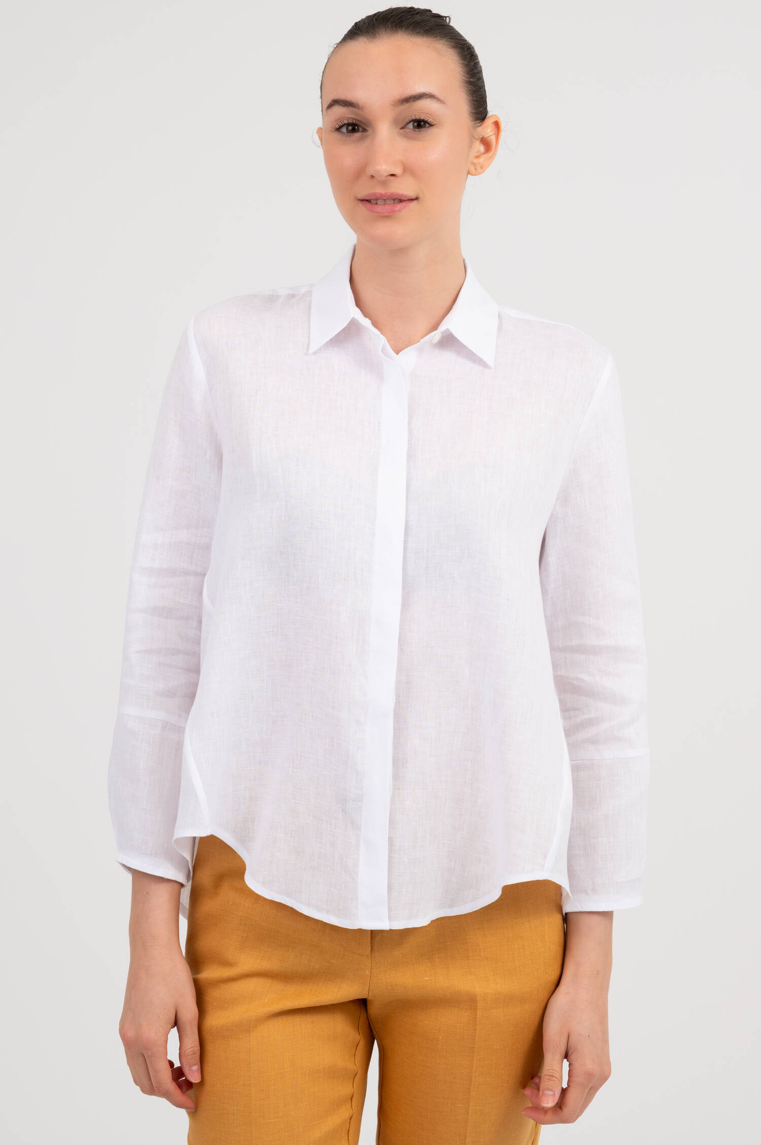 Leinenbluse NORA in Weiß